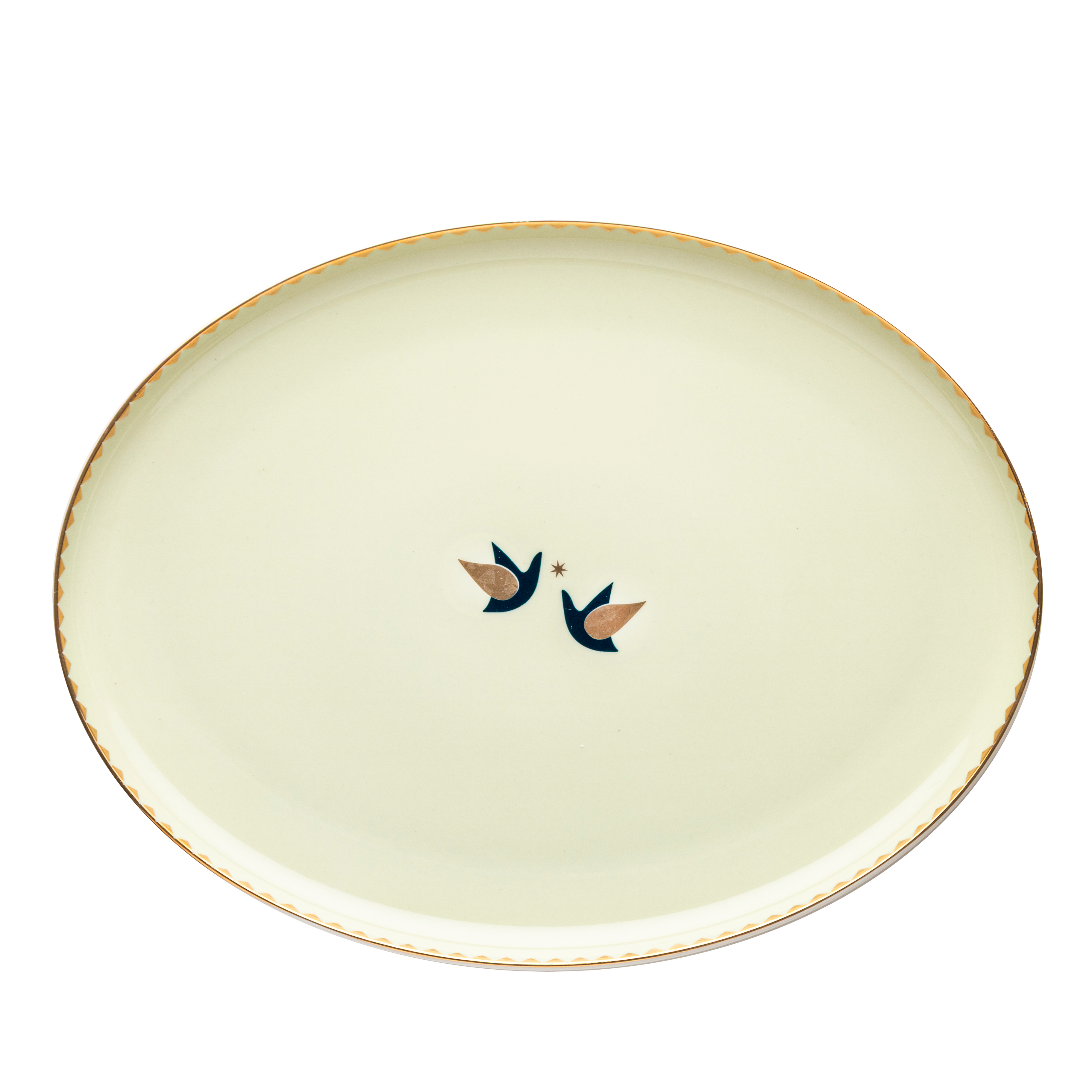 El-Ollah serving platters #1 - 2 pieces - Fathy Mahmoud Porcelain 