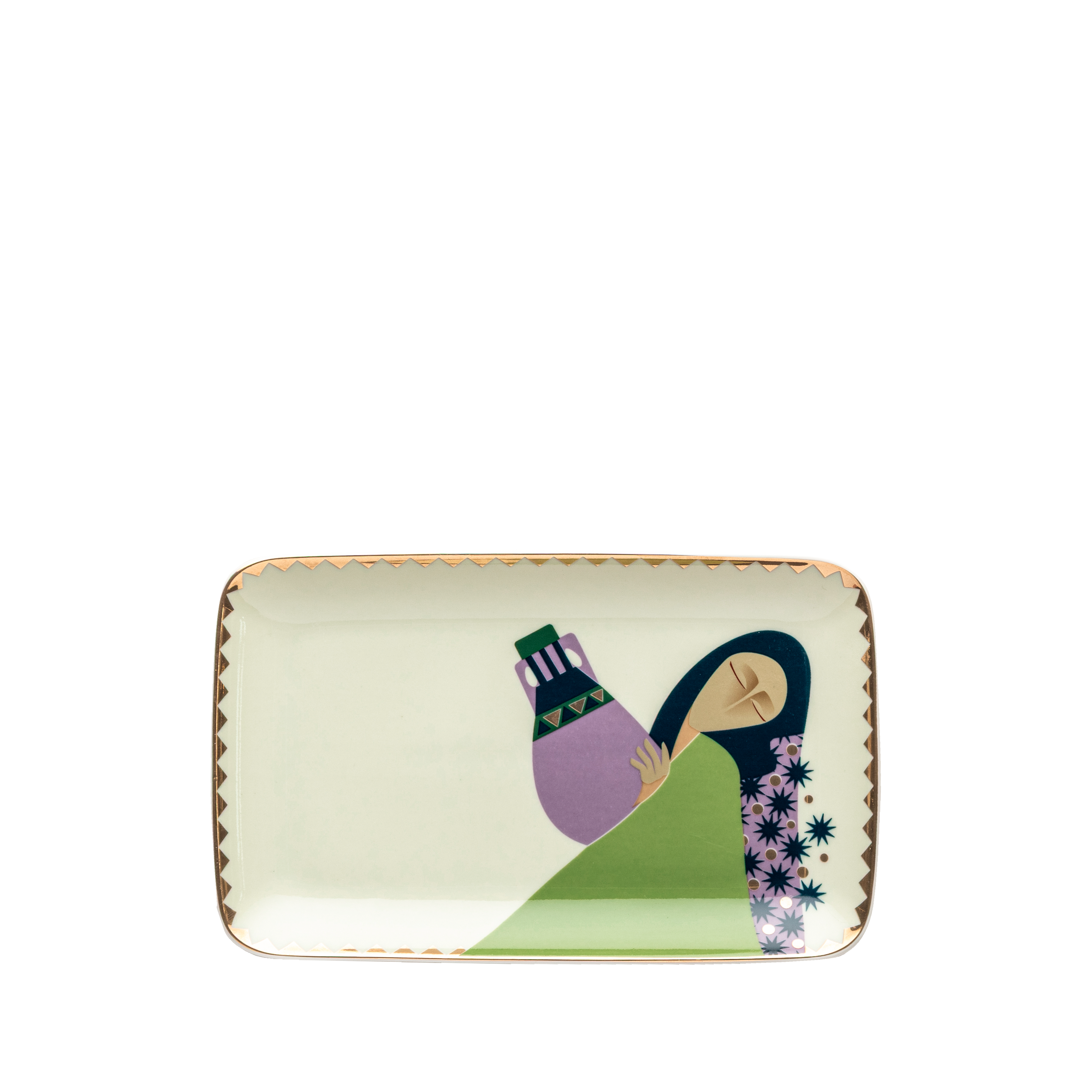 El-Ollah trays set - 4 pieces - Fathy Mahmoud Porcelain 