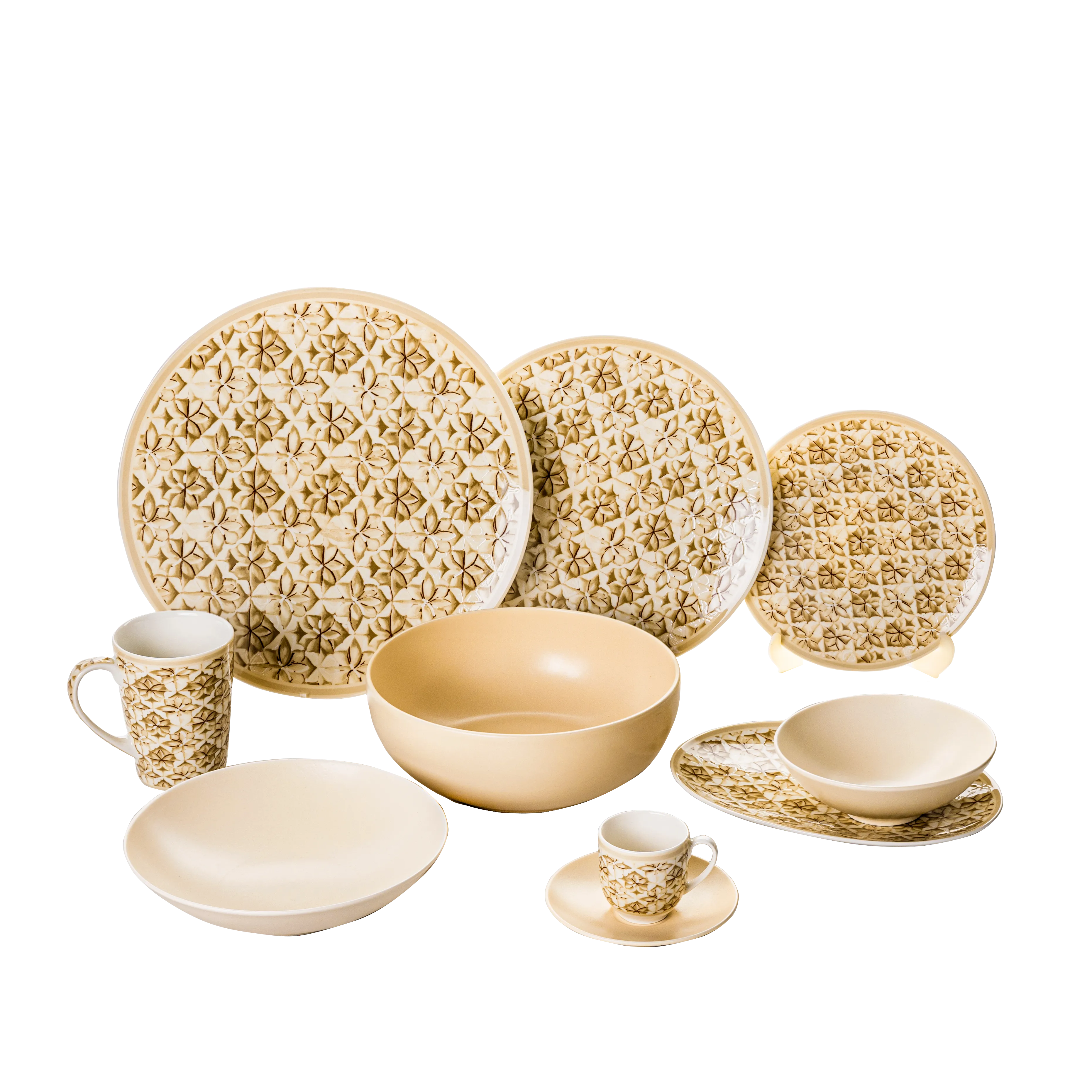 Andalus Beige - 45 Pc - Fathy Mahmoud Porcelain 