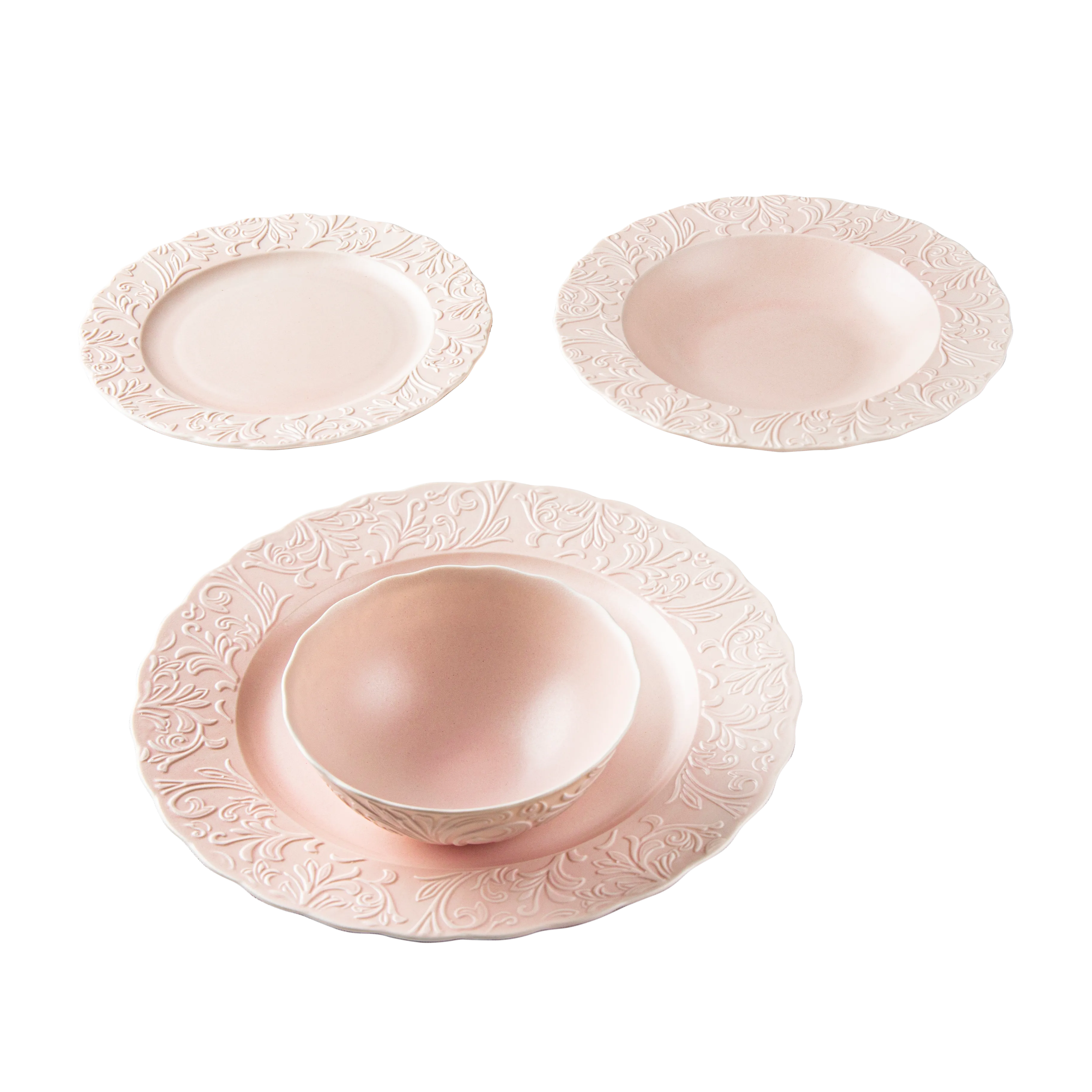 Rosen Rose - 24 Pc - Fathy Mahmoud Porcelain 
