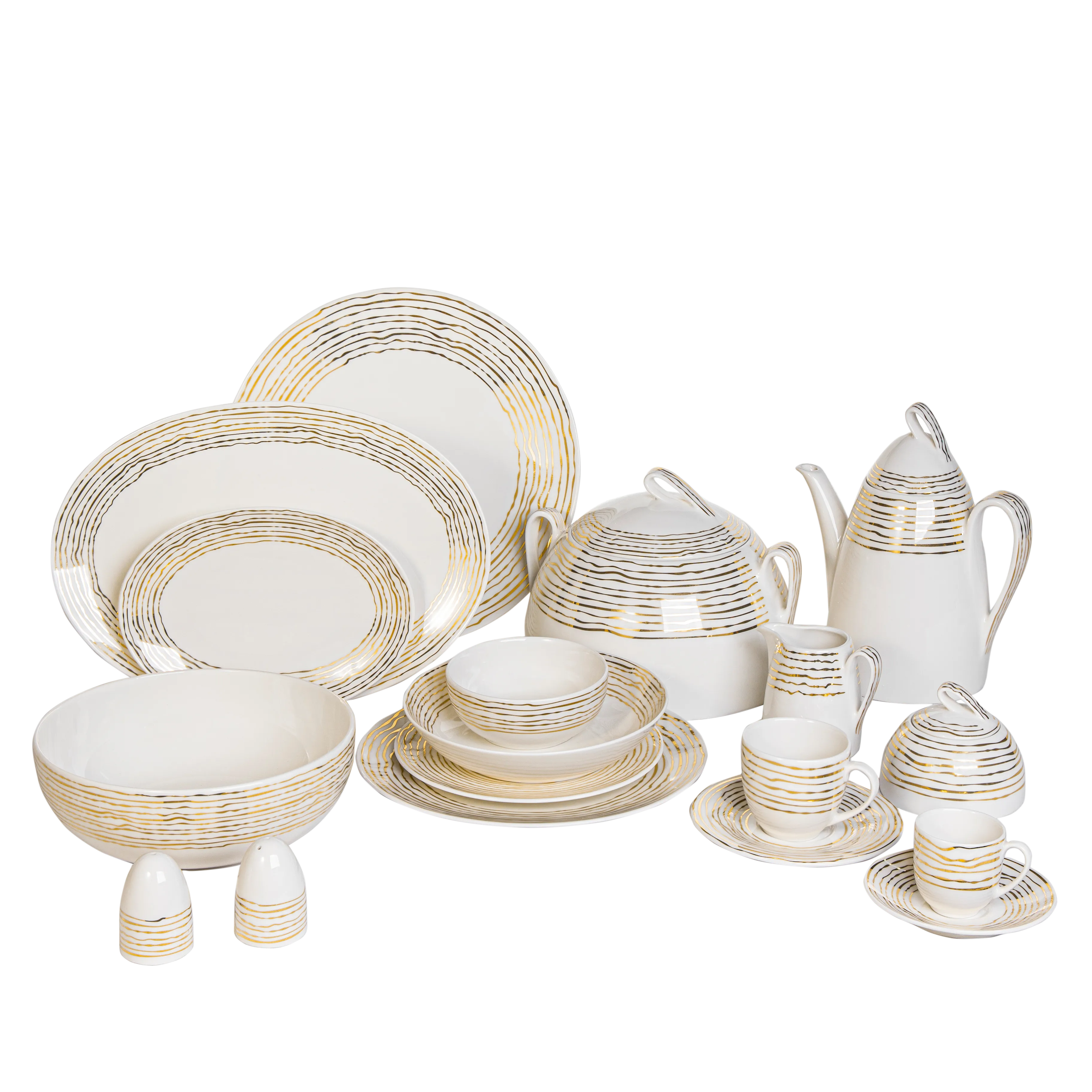 Golden Scratch - 62 Pc - Fathy Mahmoud Porcelain 