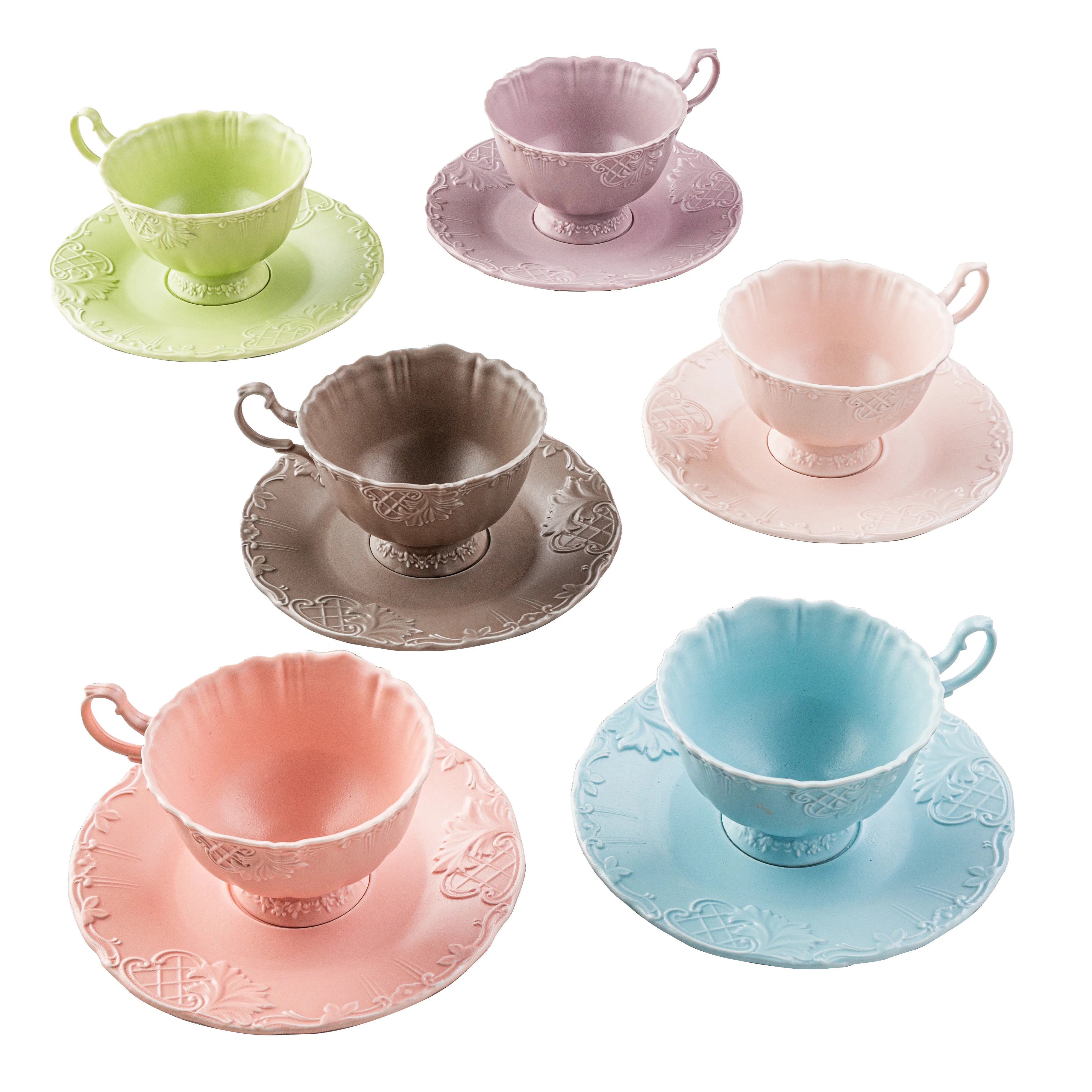 Fathy Mahmoud Porcelain Tableware فتحى محمود Colorful Tea Set