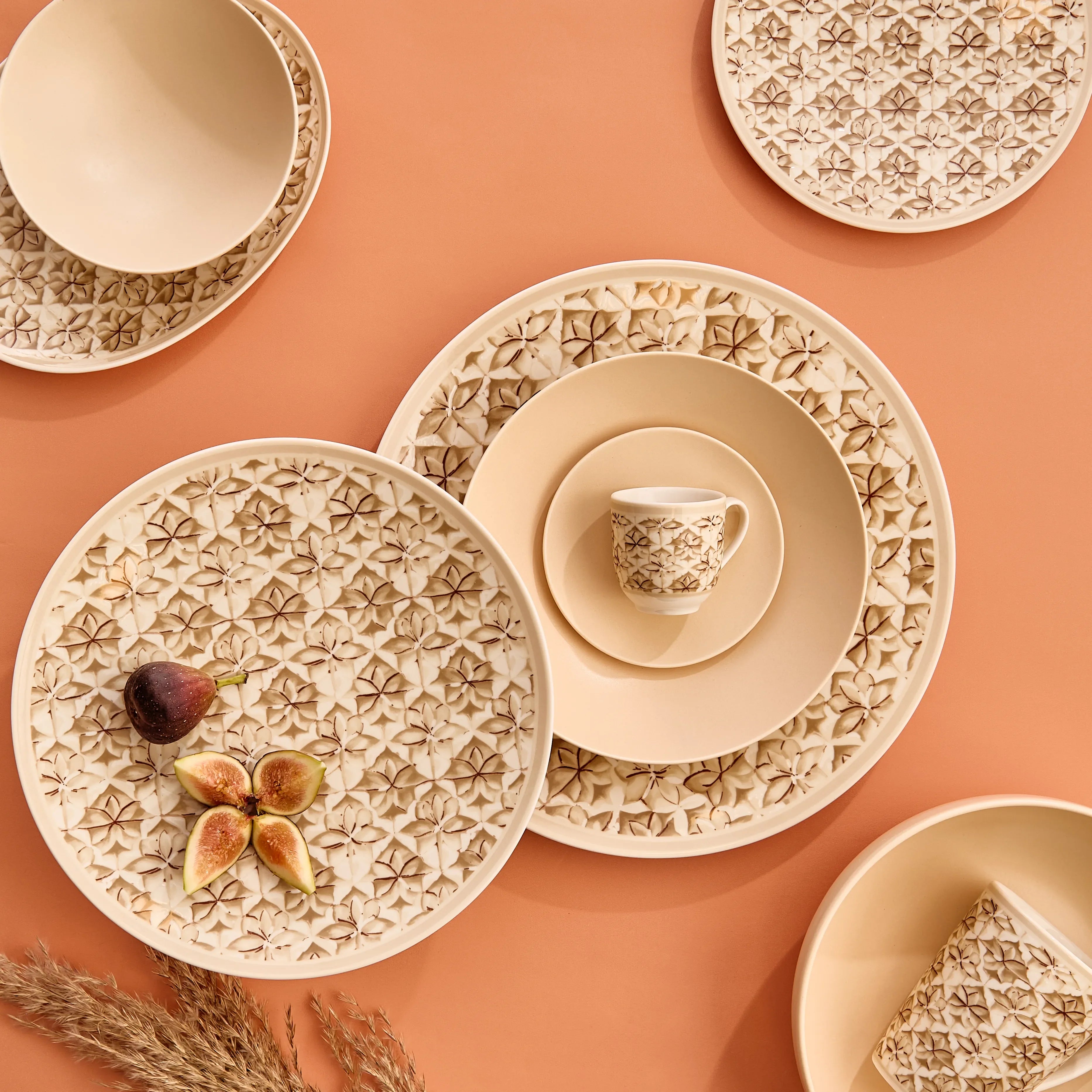 Andalus Beige - 45 Pc - Fathy Mahmoud Porcelain 