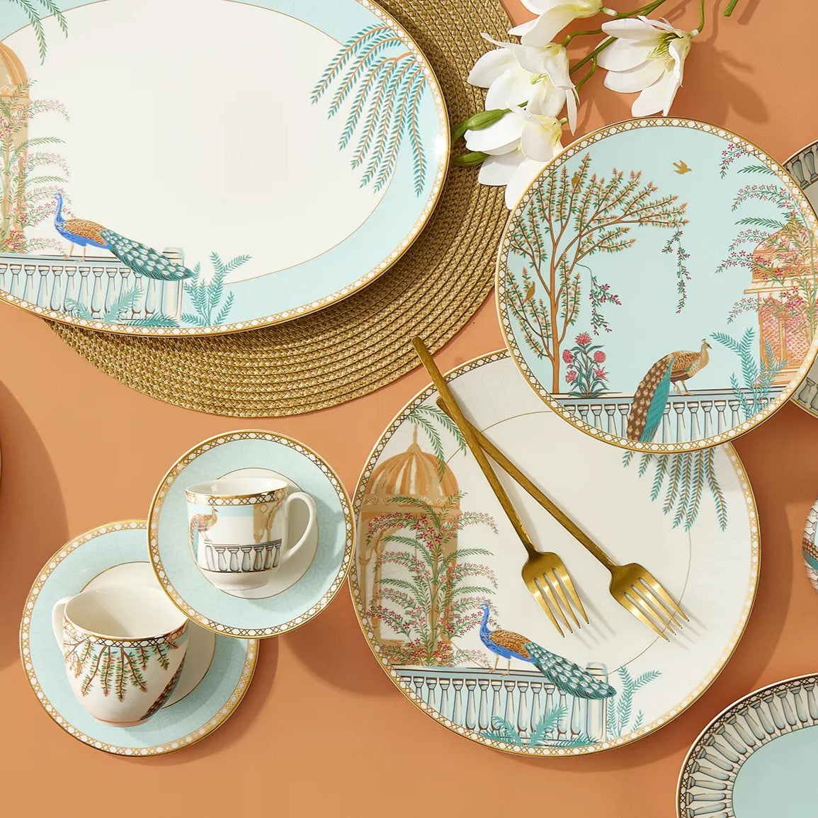 Bird of the castle - 62 Pc - Fathy Mahmoud Porcelain 