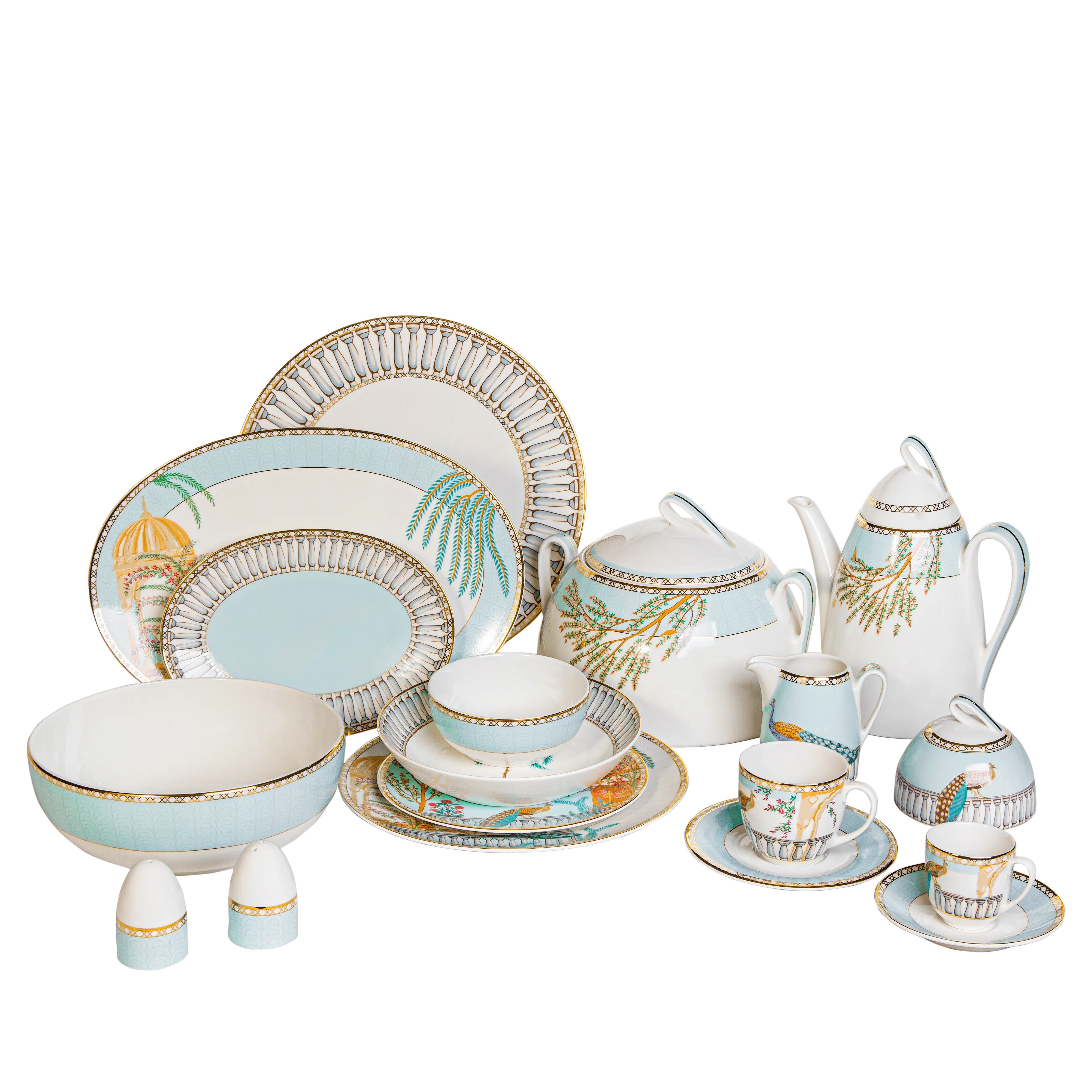 Bird of the castle - 62 Pc - Fathy Mahmoud Porcelain 