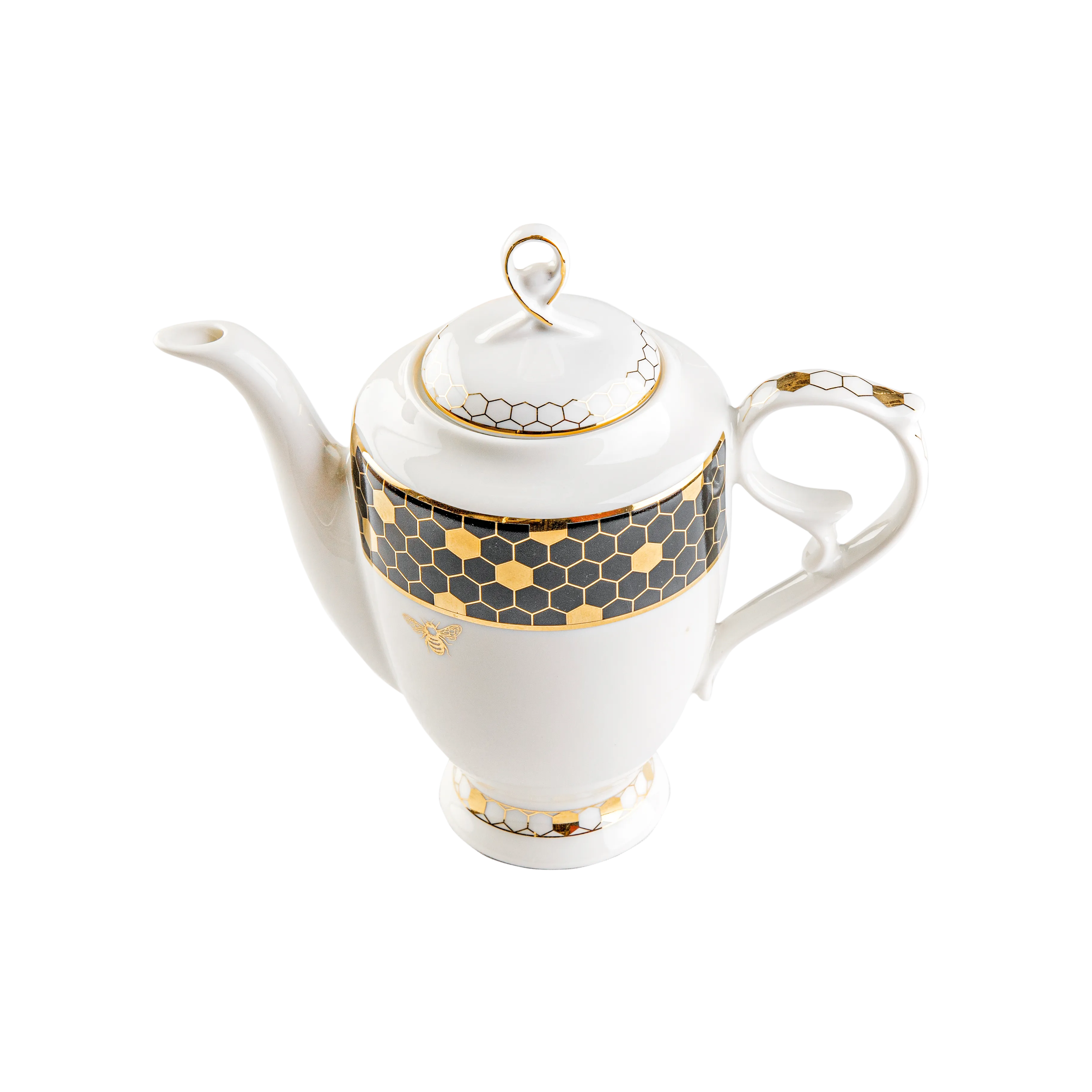 Black bee - 62 pieces - Fathy Mahmoud Porcelain 