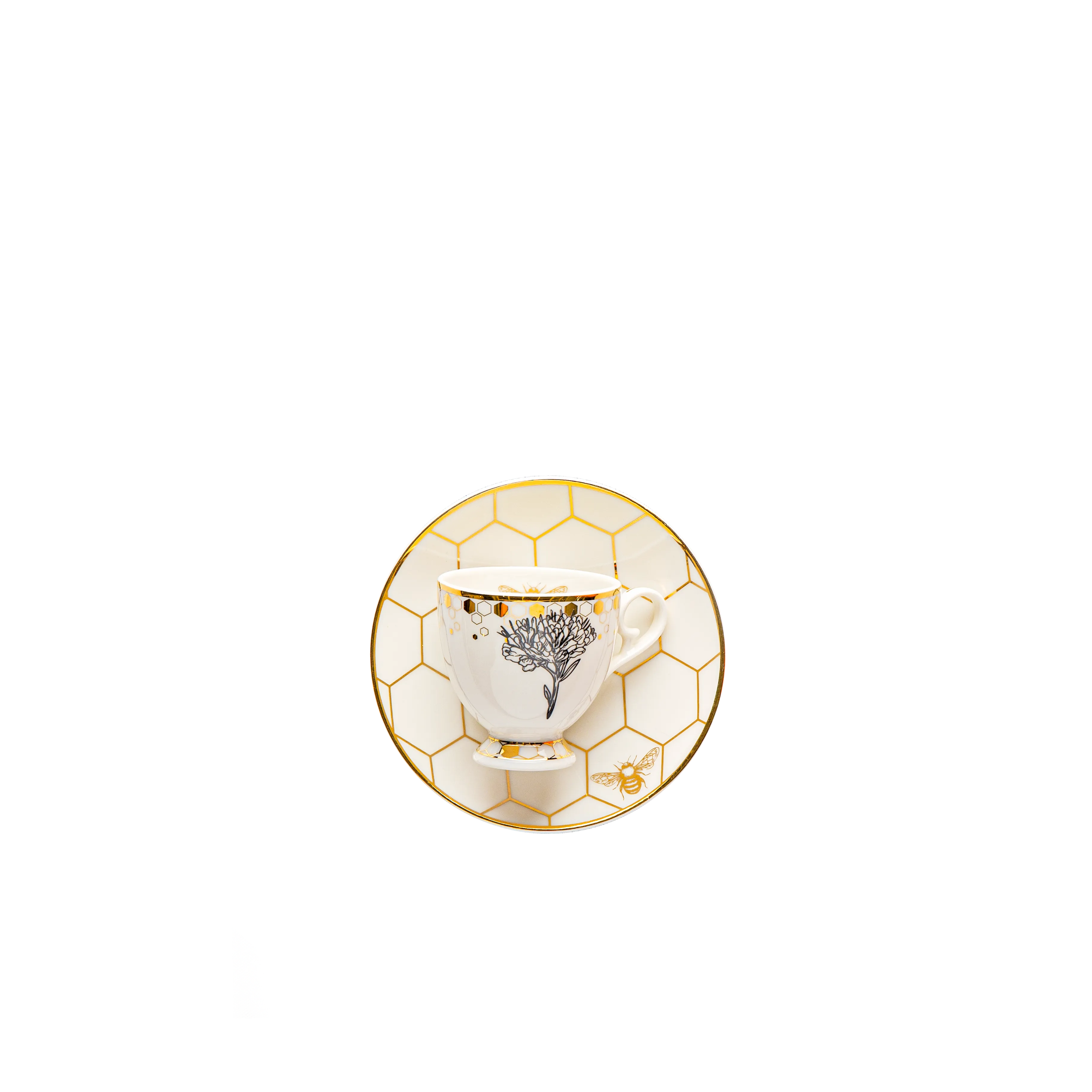 Black bee - 62 pieces - Fathy Mahmoud Porcelain 