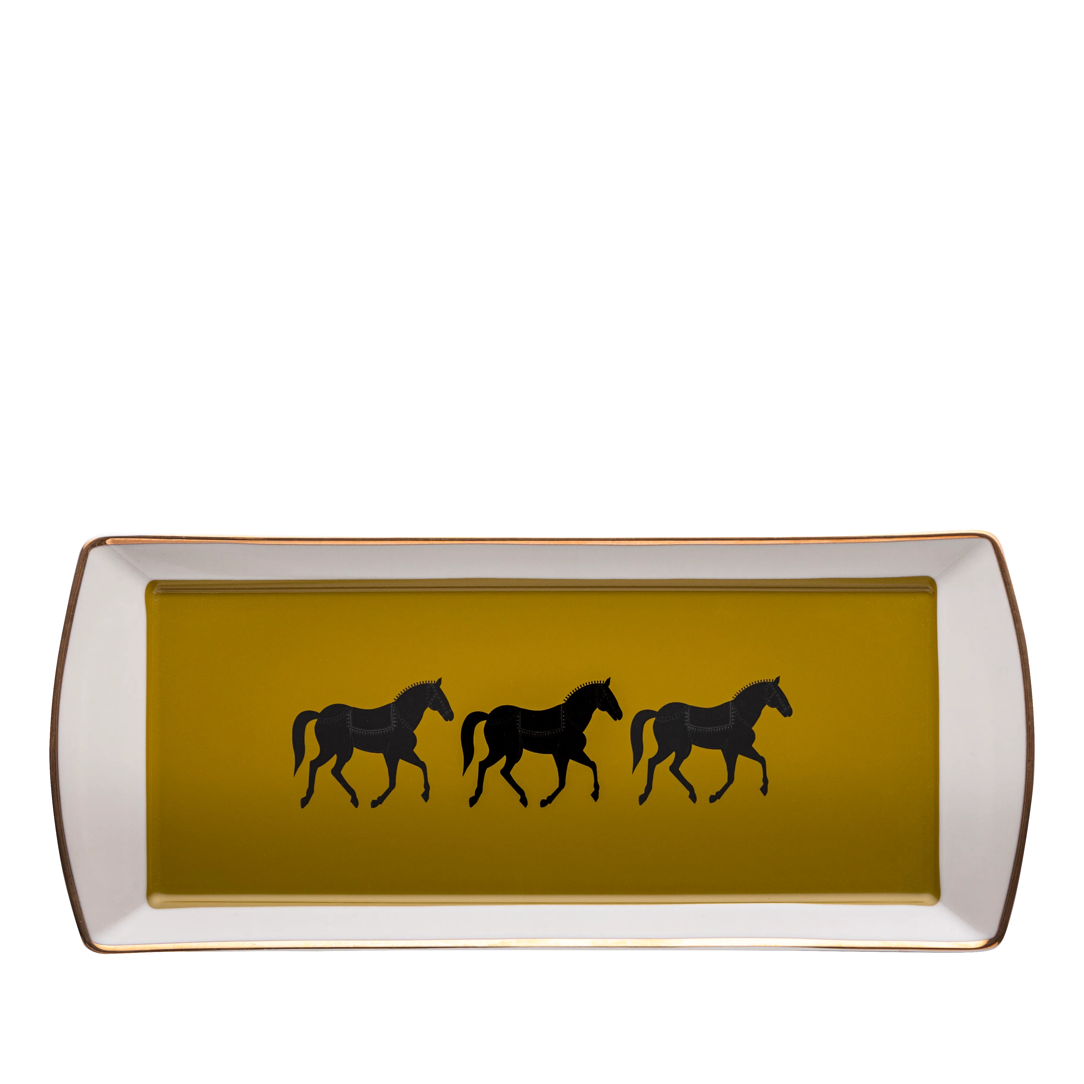 Chase Gold Tray Set - Fathy Mahmoud Porcelain 