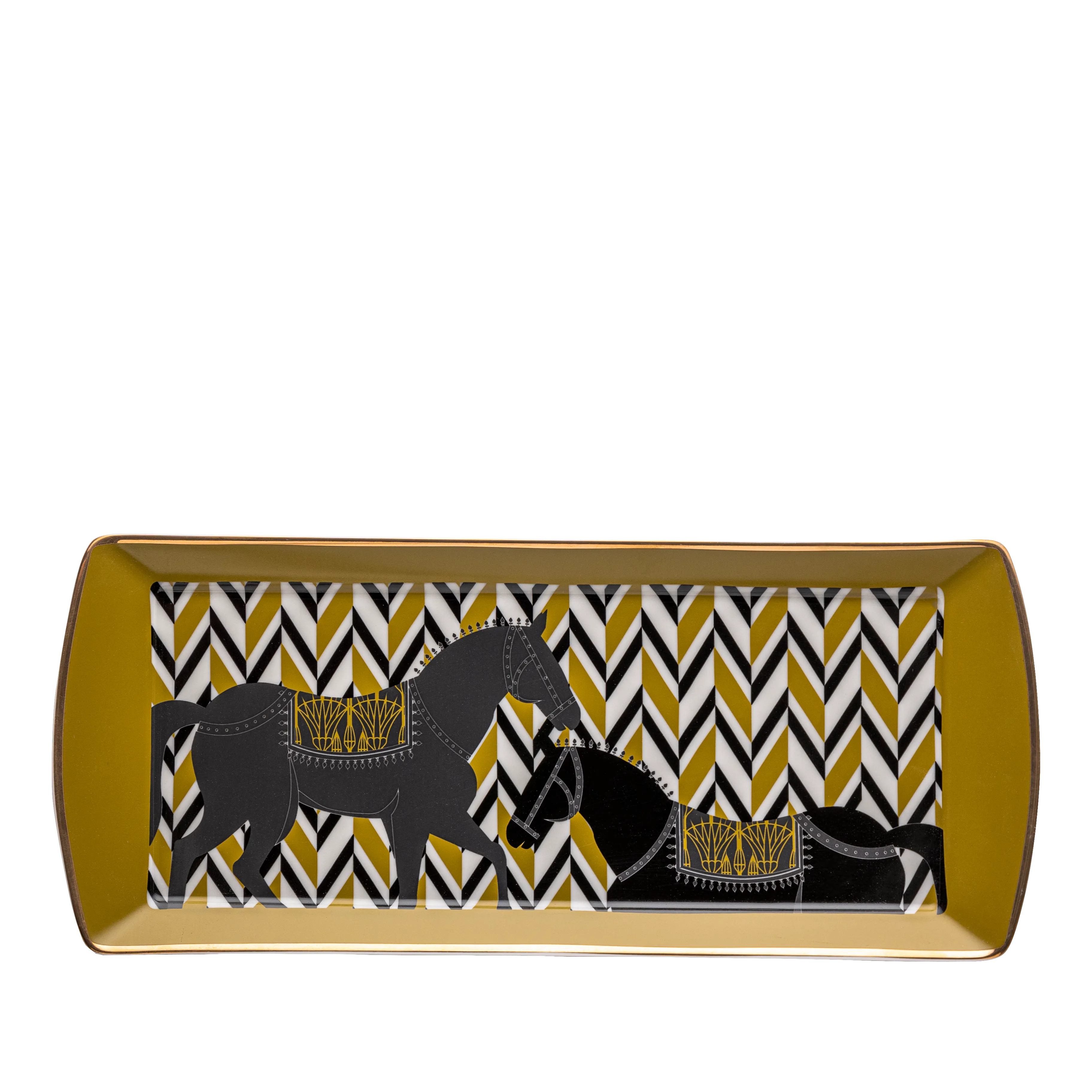 Chase Gold Tray Set - Fathy Mahmoud Porcelain 