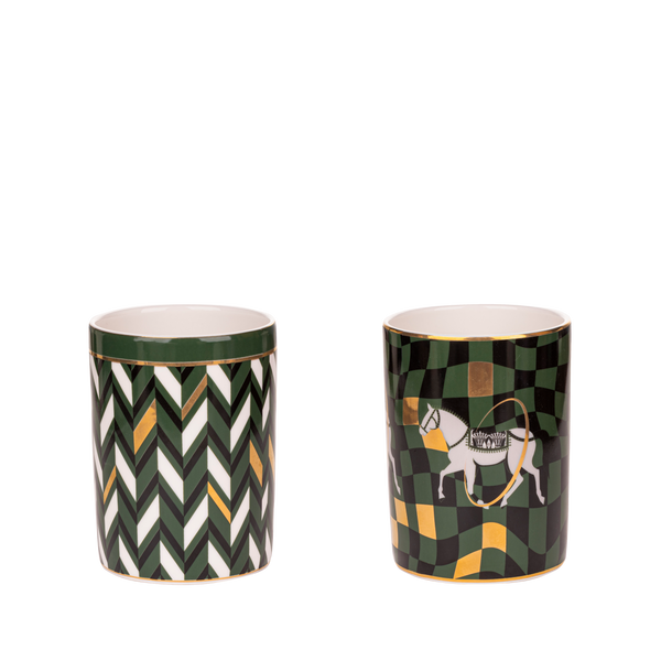 Chase cannisters green - 2 pieces