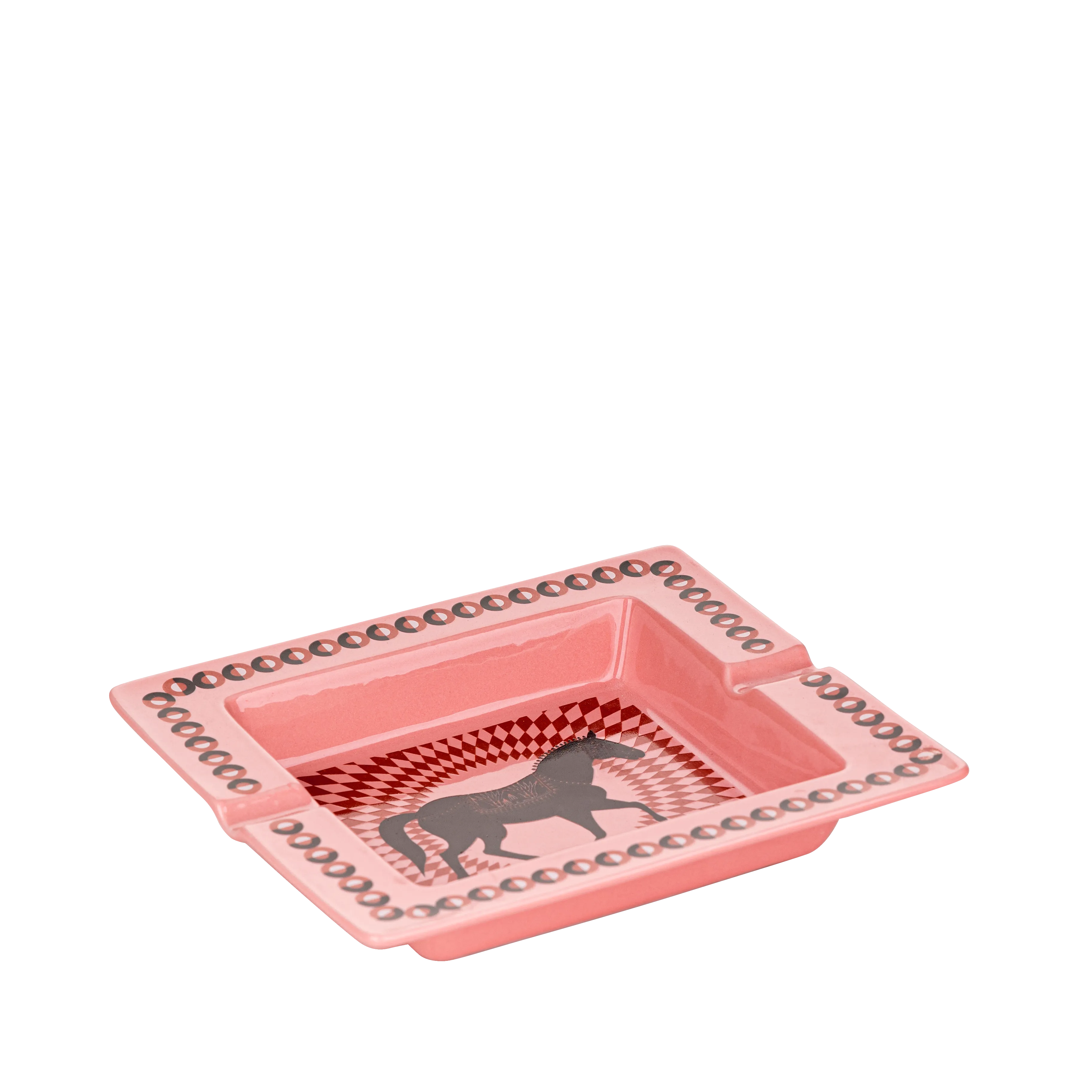 Chase ashtrays pink - 2 pieces - Fathy Mahmoud Porcelain 