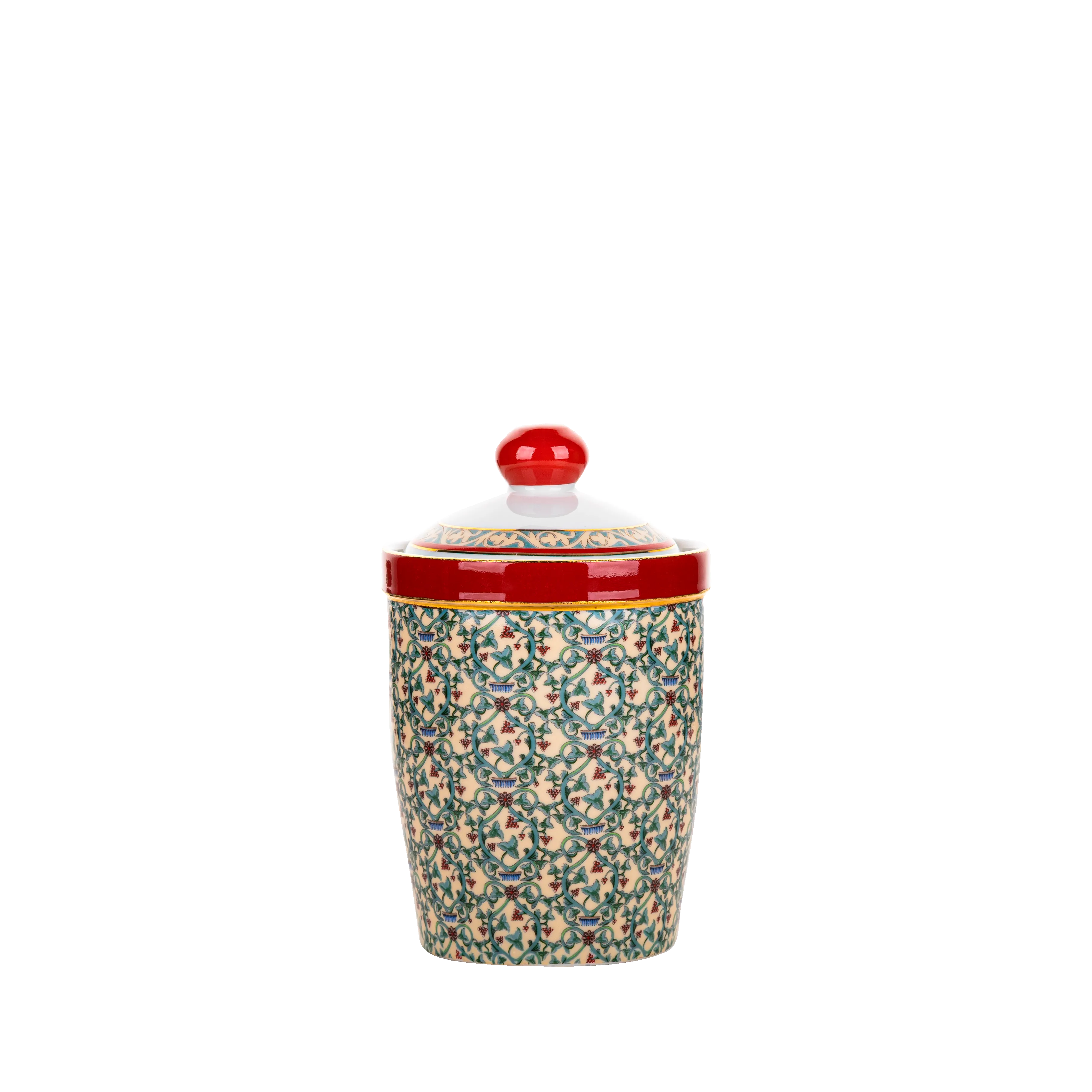 Christmas floral cannisters