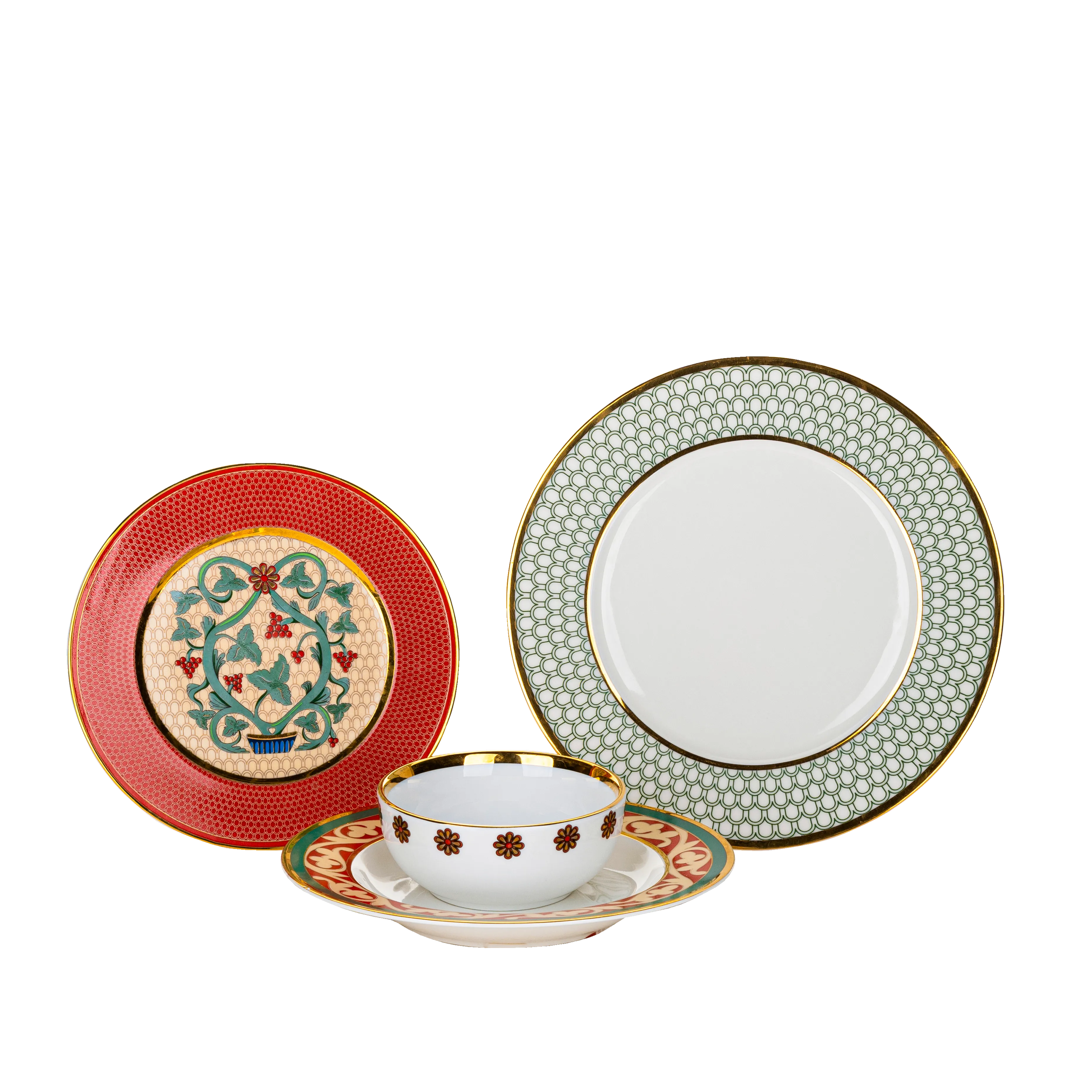 Christmas floral - 24 pieces