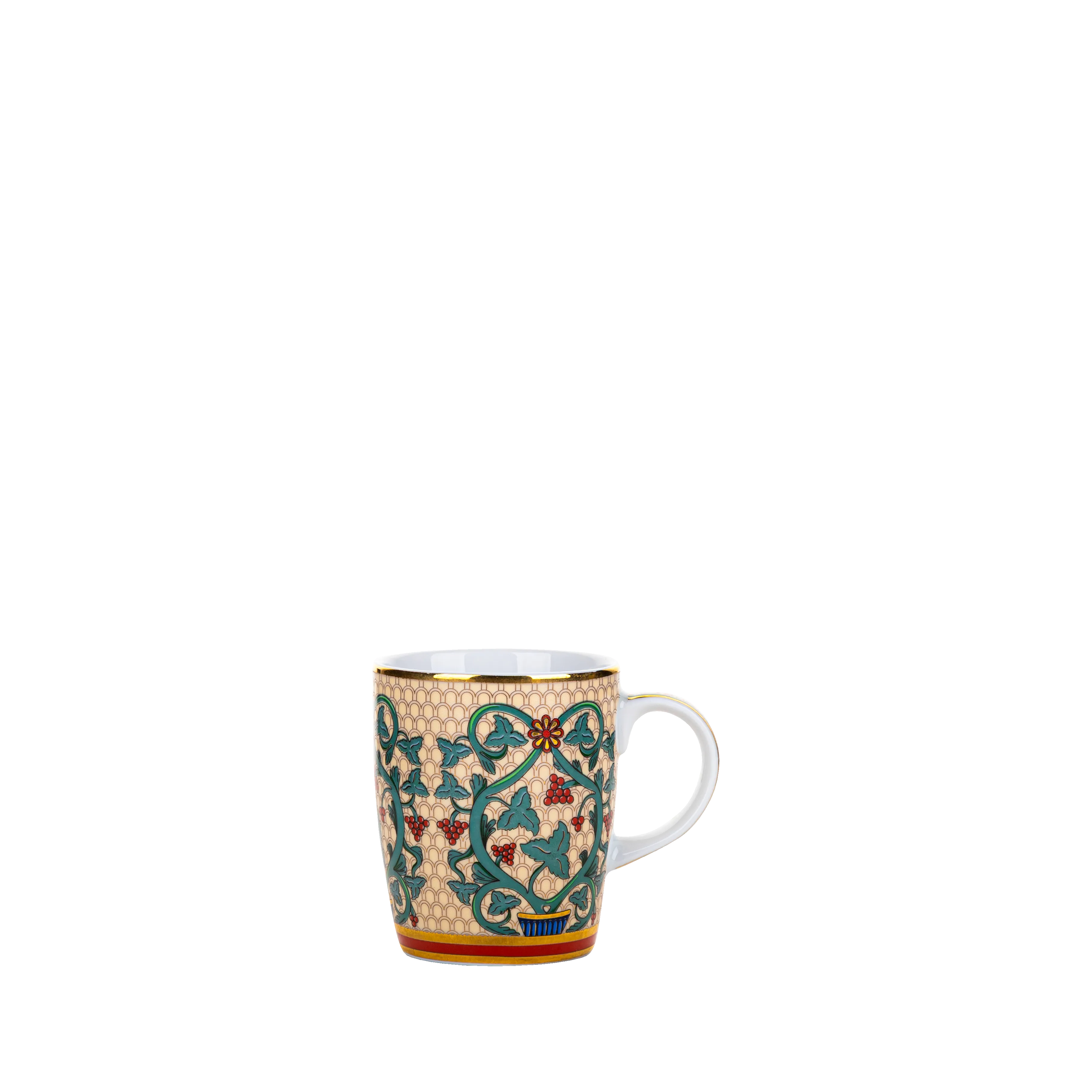 Christmas floral mugs- 3 pieces