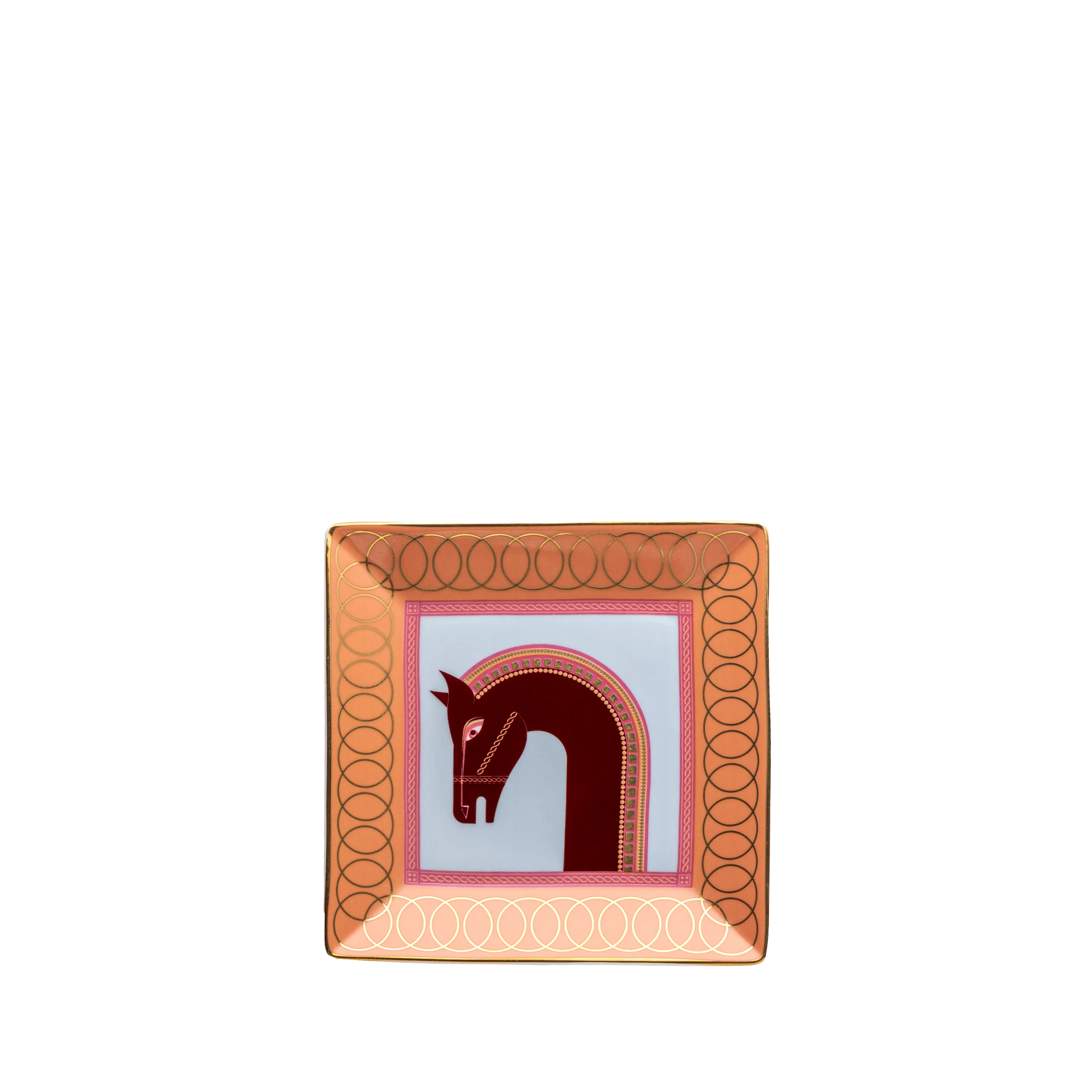 Cordovan 1 Horse Decor Set - Fathy Mahmoud Porcelain 