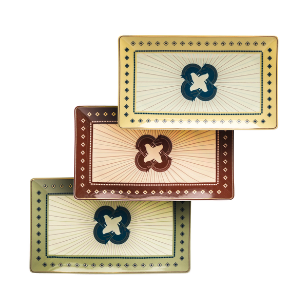Cordovan 4 horses trays - 3 pieces