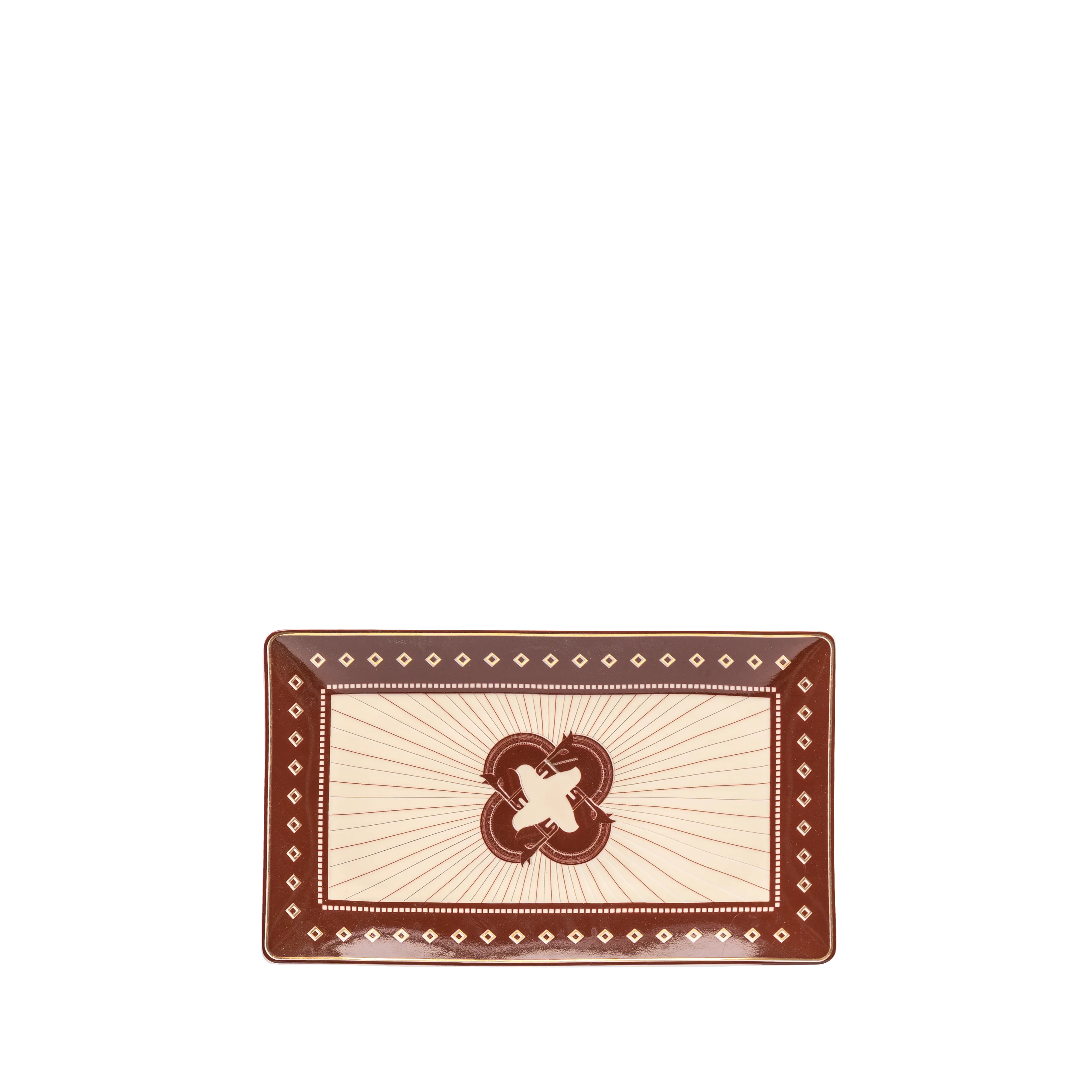 Cordovan 4 Horses Tray Set - Fathy Mahmoud Porcelain 