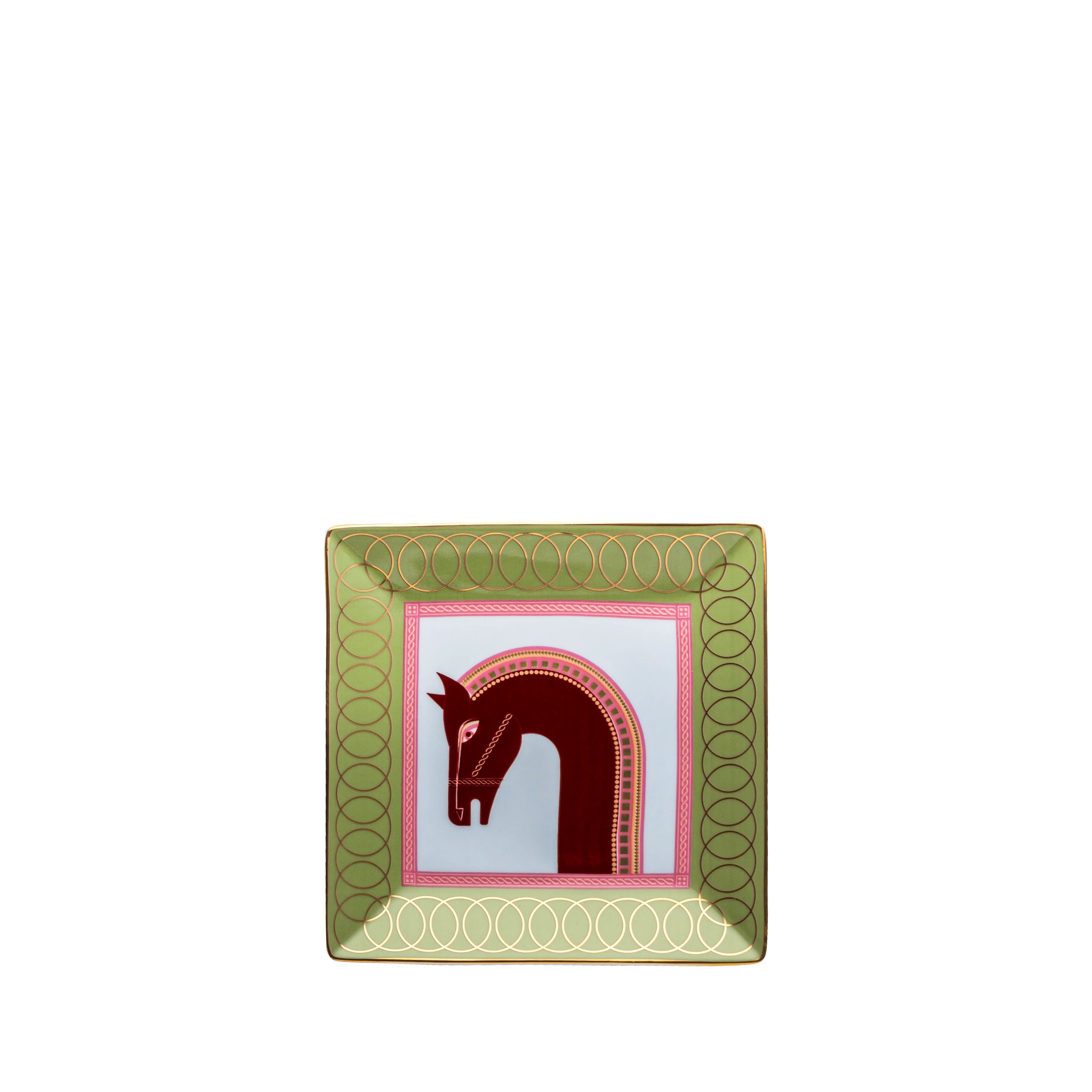 Cordovan 1 Horse Decor Set - Fathy Mahmoud Porcelain 