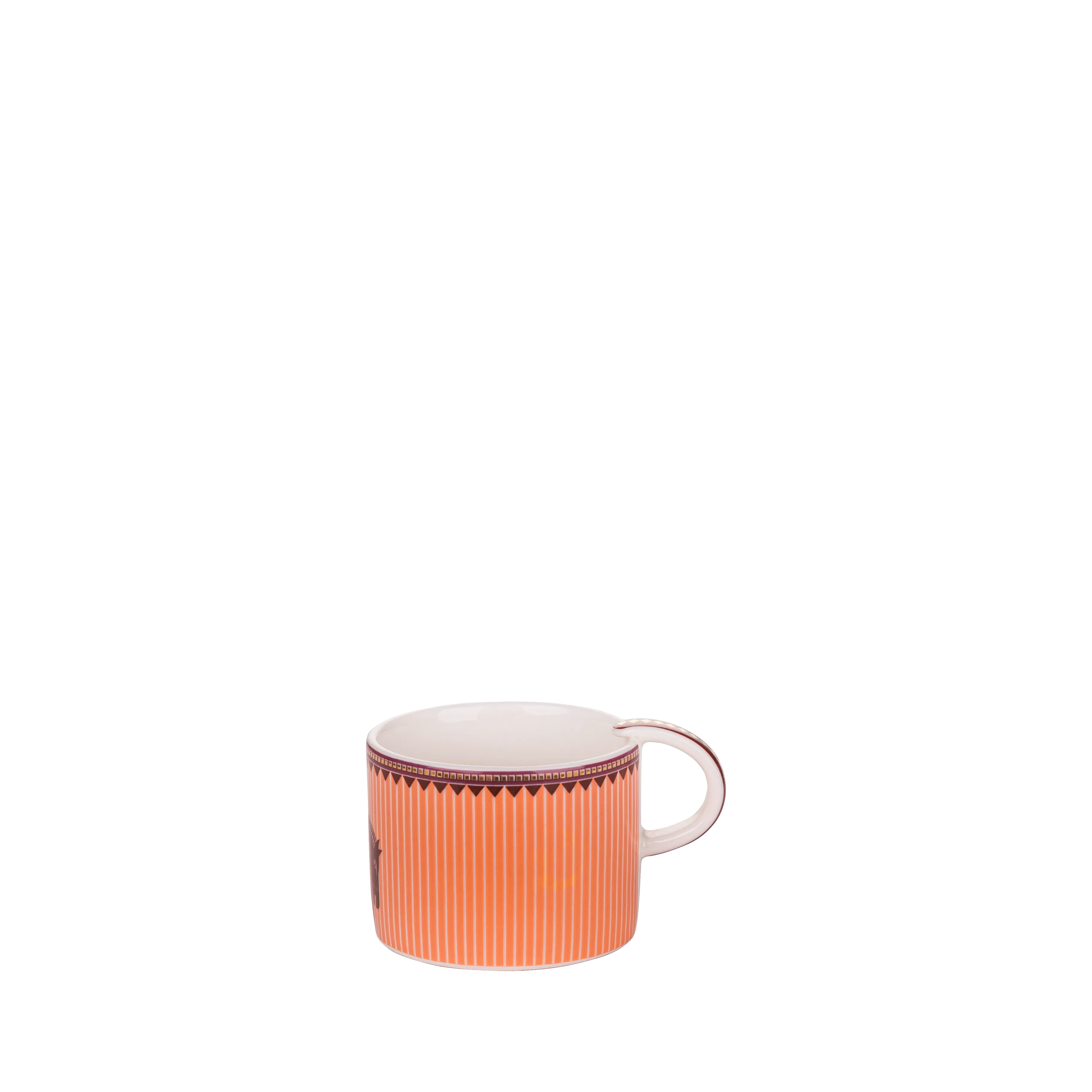 Cordovan Orange Tea Set - Fathy Mahmoud Porcelain 