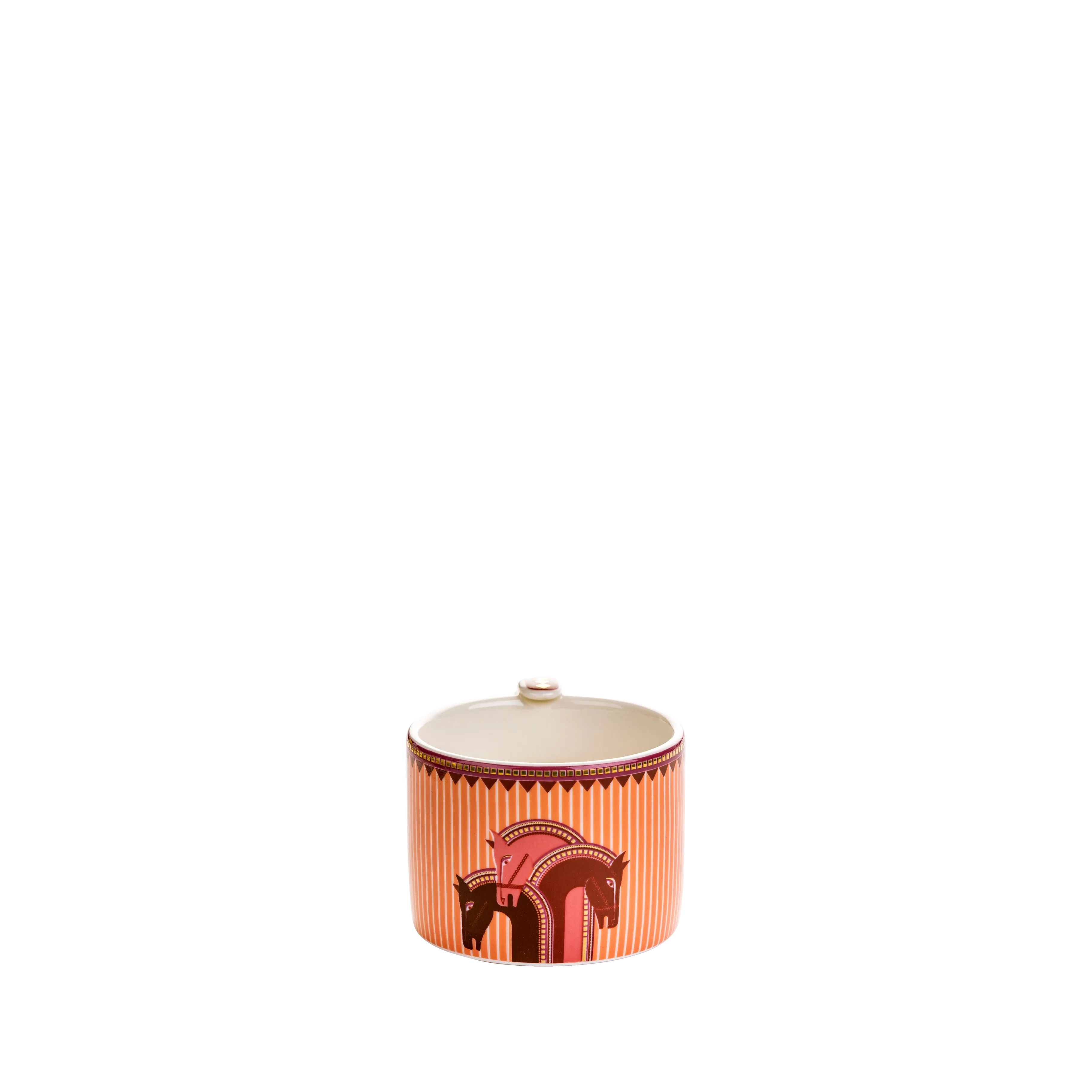 Cordovan Orange Tea Set - Fathy Mahmoud Porcelain 