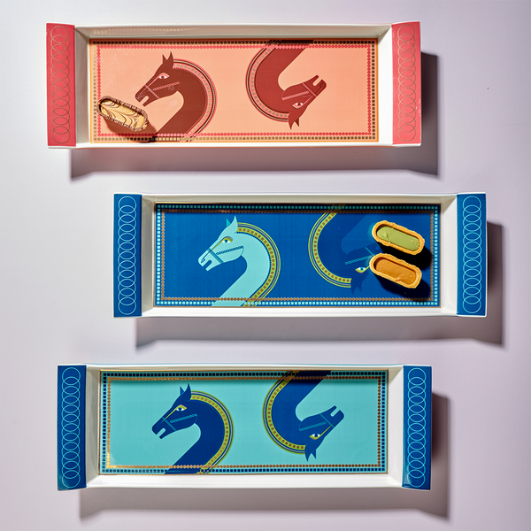 Cordovan tray - orange