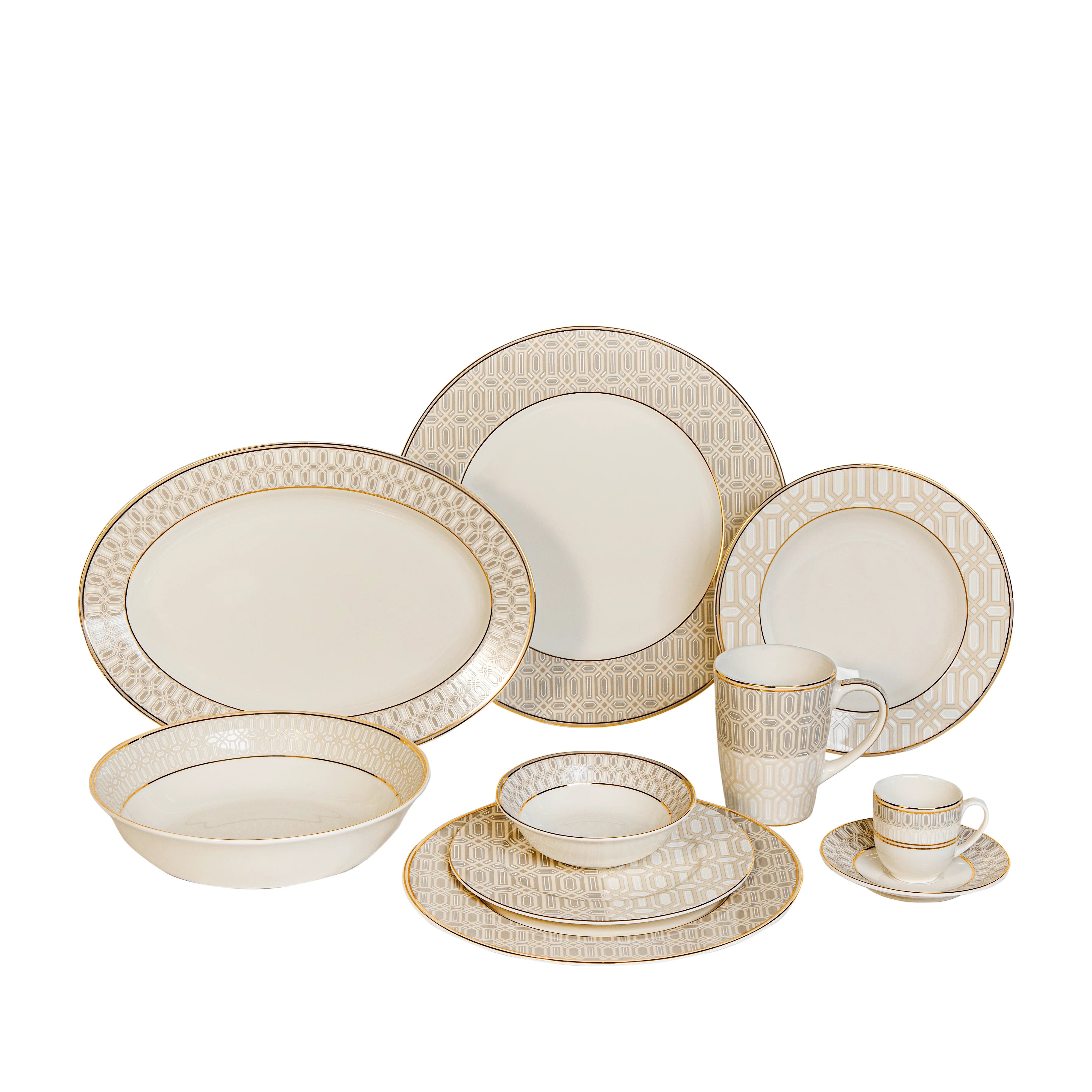 Dove Tail - 45 Pc - Fathy Mahmoud Porcelain 