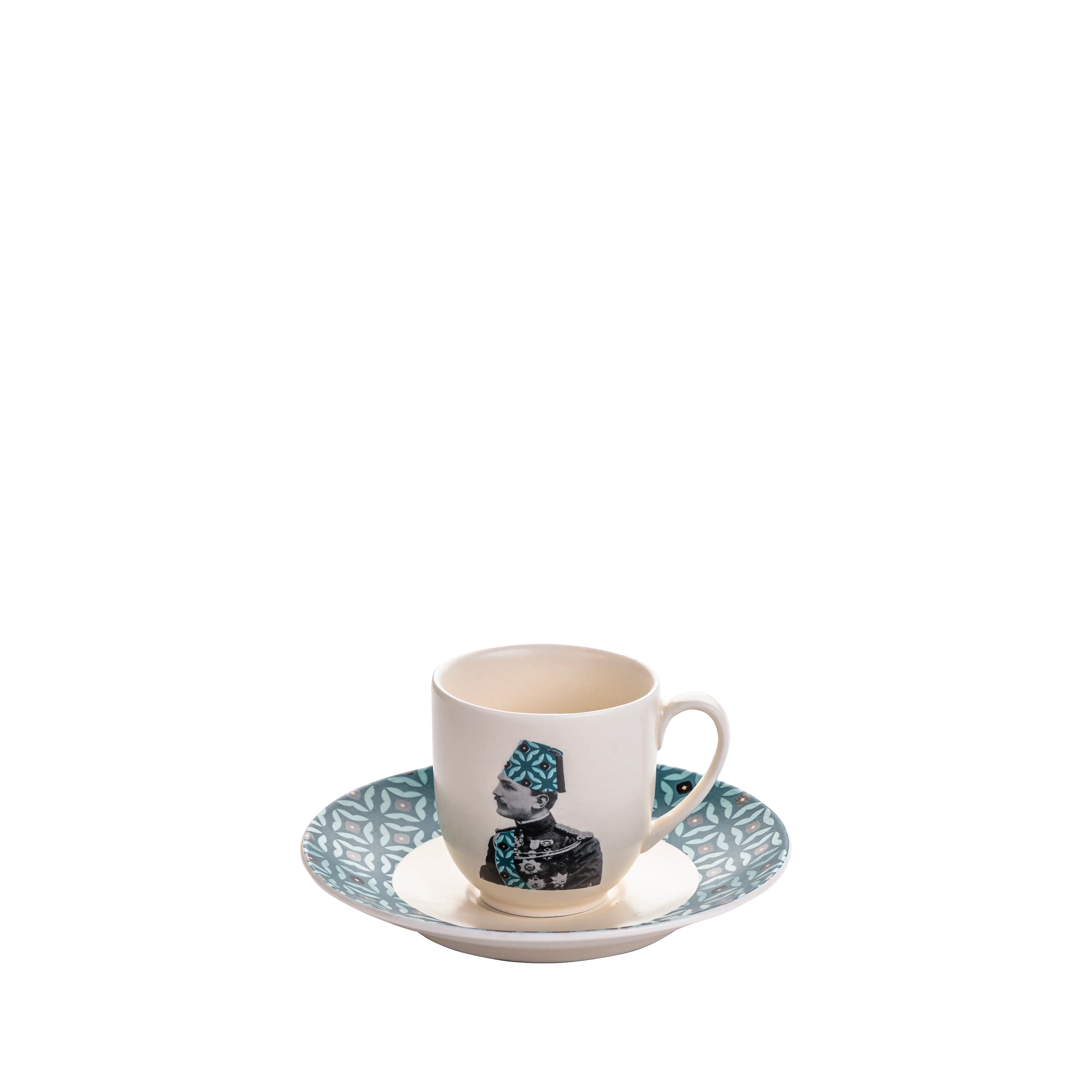 The effendi coffee set - 8 pieces - Fathy Mahmoud Porcelain 