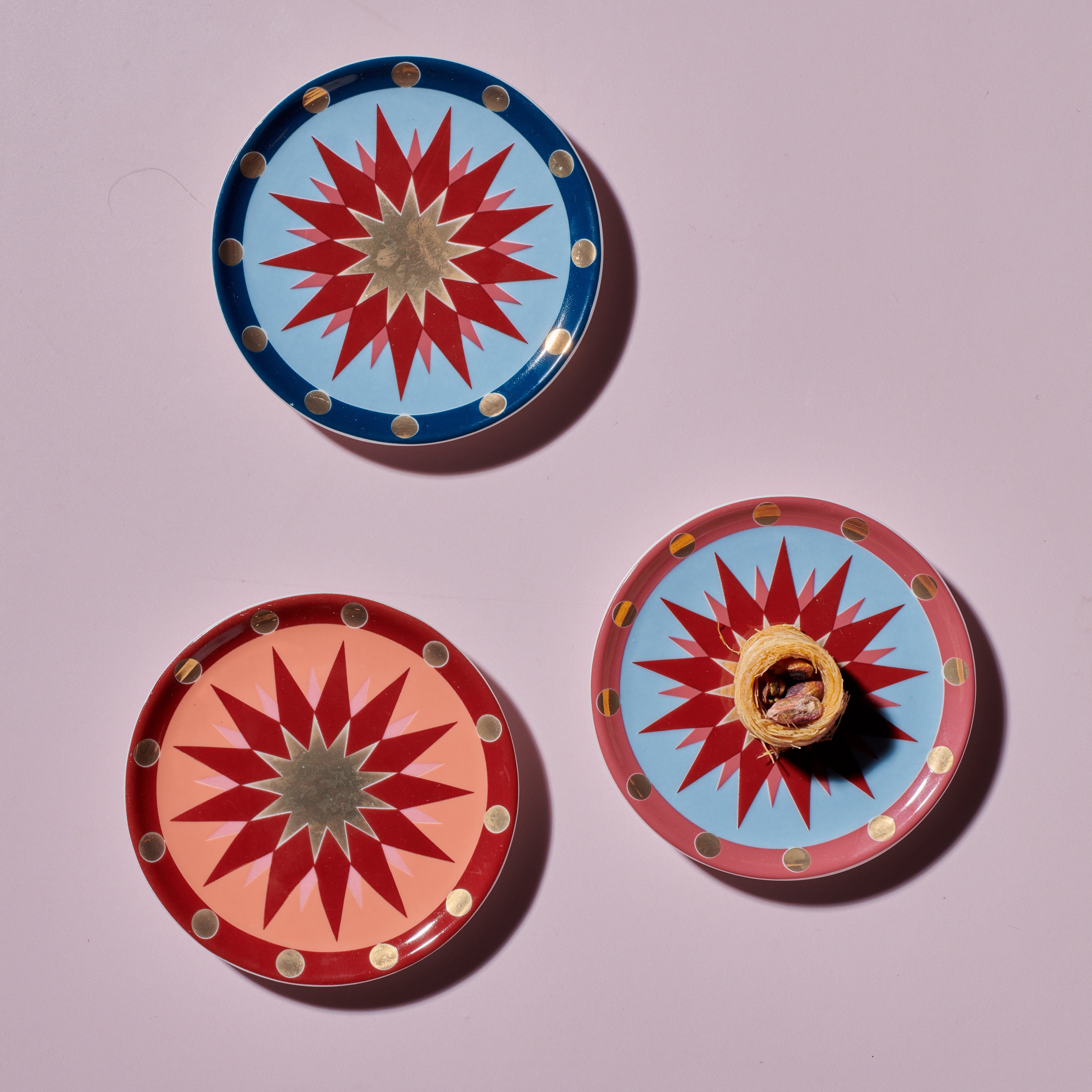 El-Ollah decor set - 3 pieces - Fathy Mahmoud Porcelain 