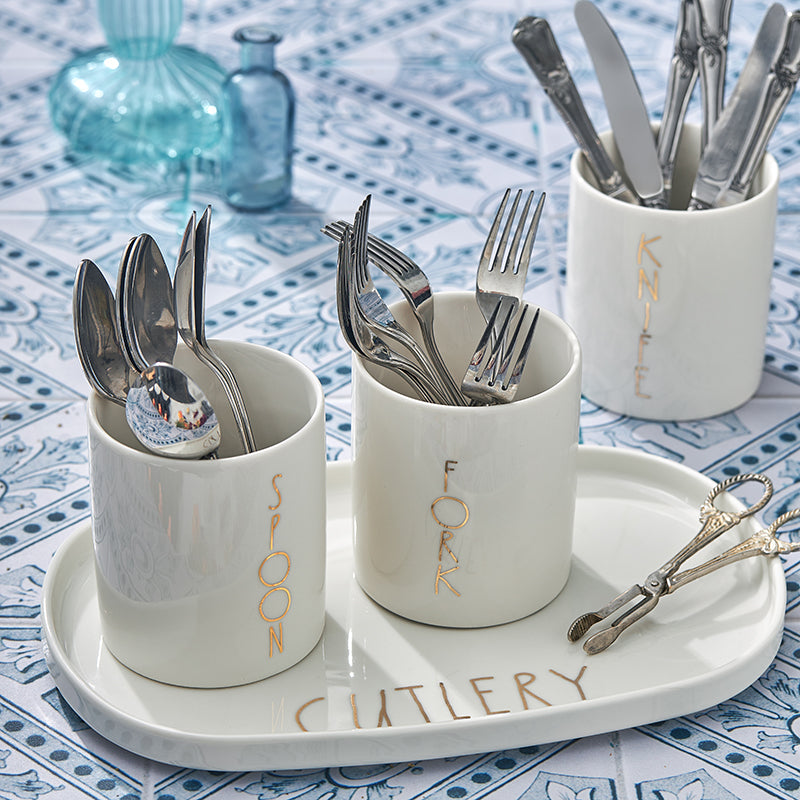 Cutlery Set - 4 Pc - Fathy Mahmoud Porcelain 