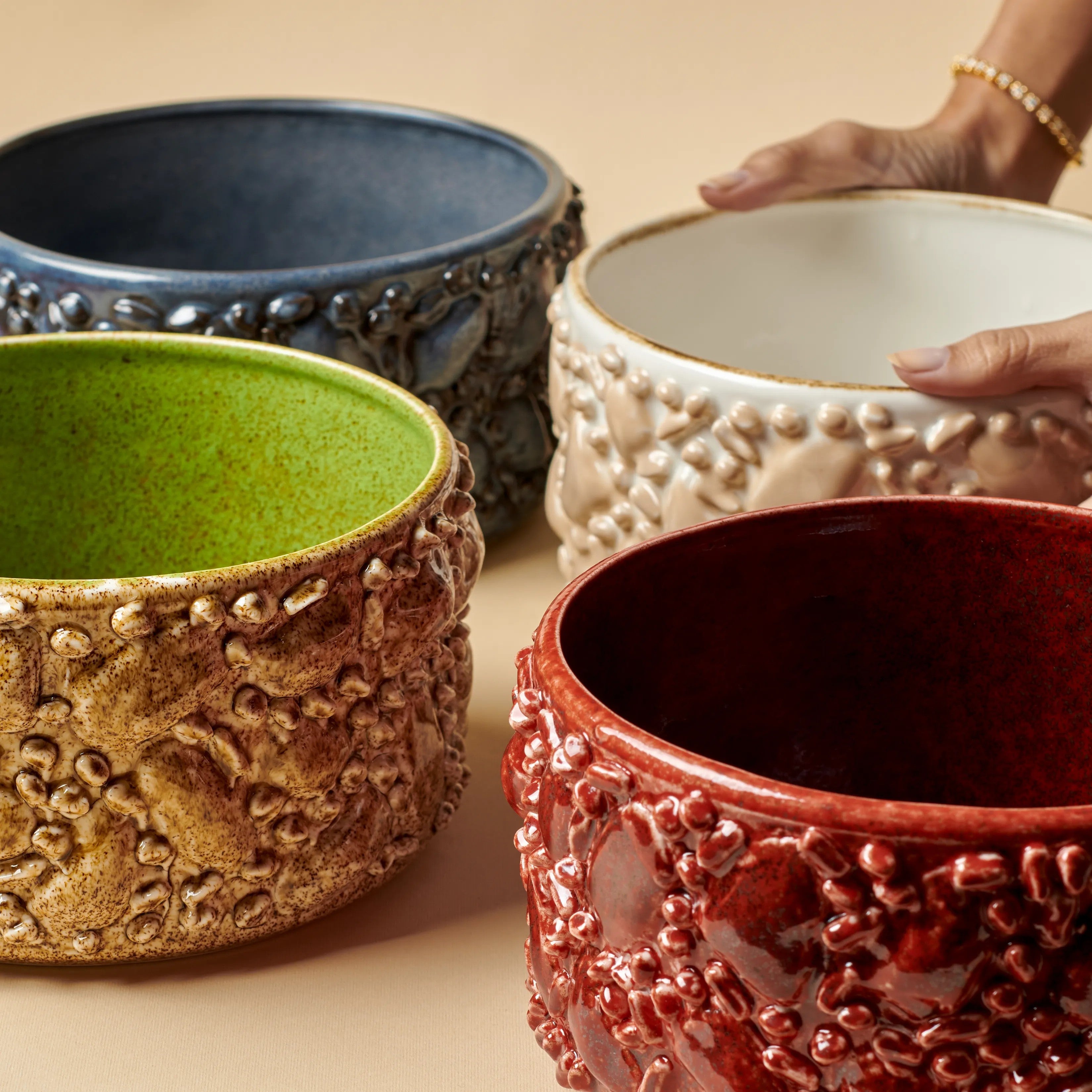 Stone Age Tagin Cream- Small - Fathy Mahmoud Porcelain 