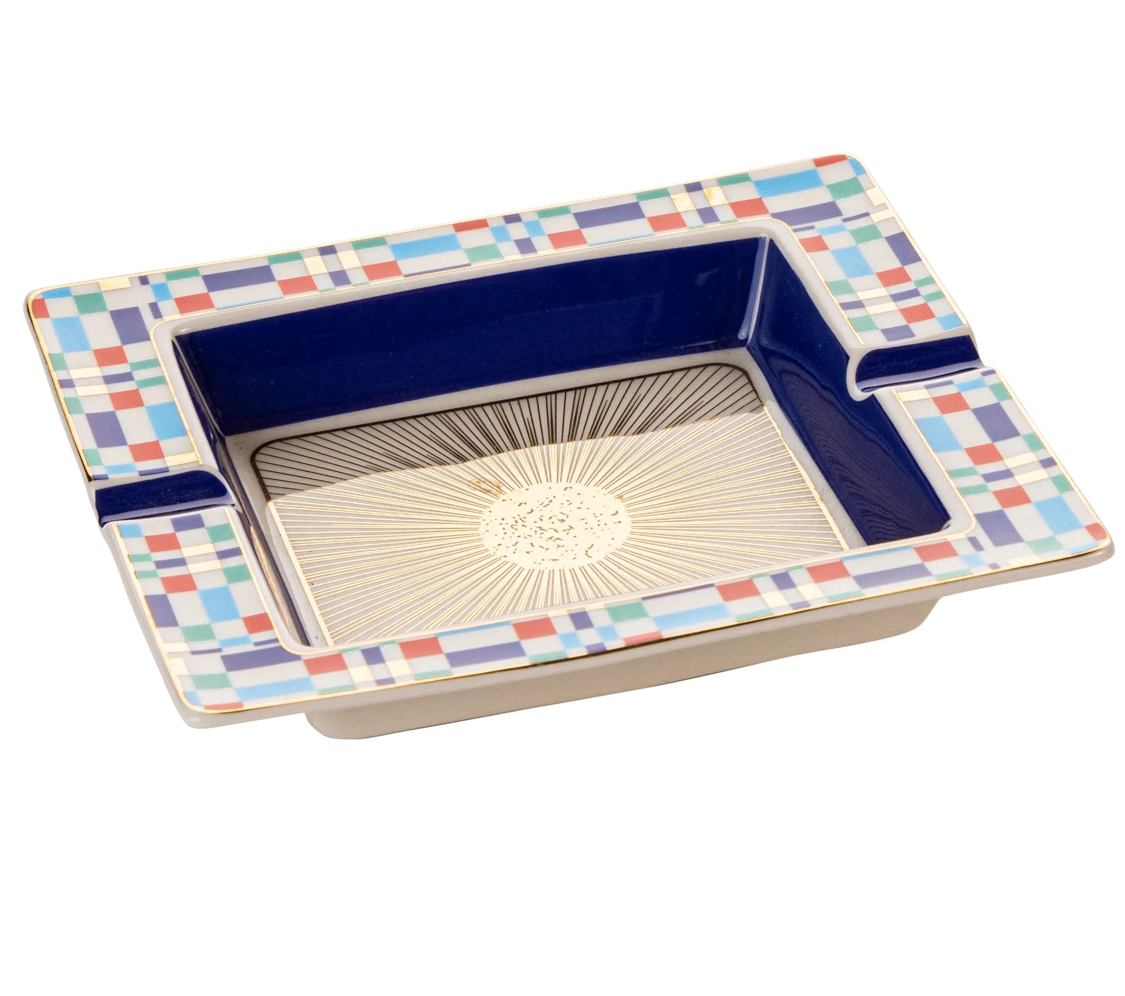 Festival Ashtray - Blue - Fathy Mahmoud Porcelain 