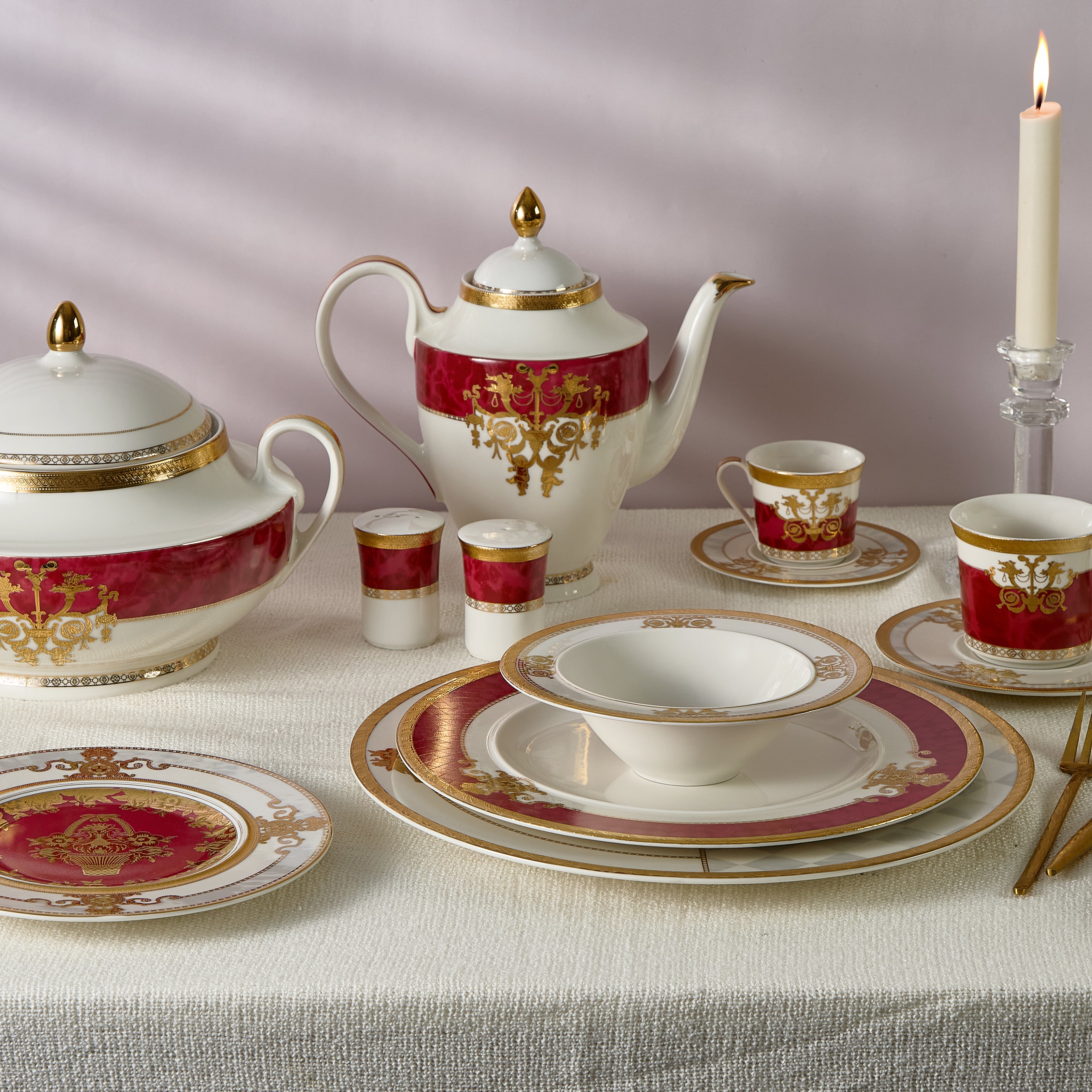 Versailles - 110 Pieces - Fathy Mahmoud Porcelain 