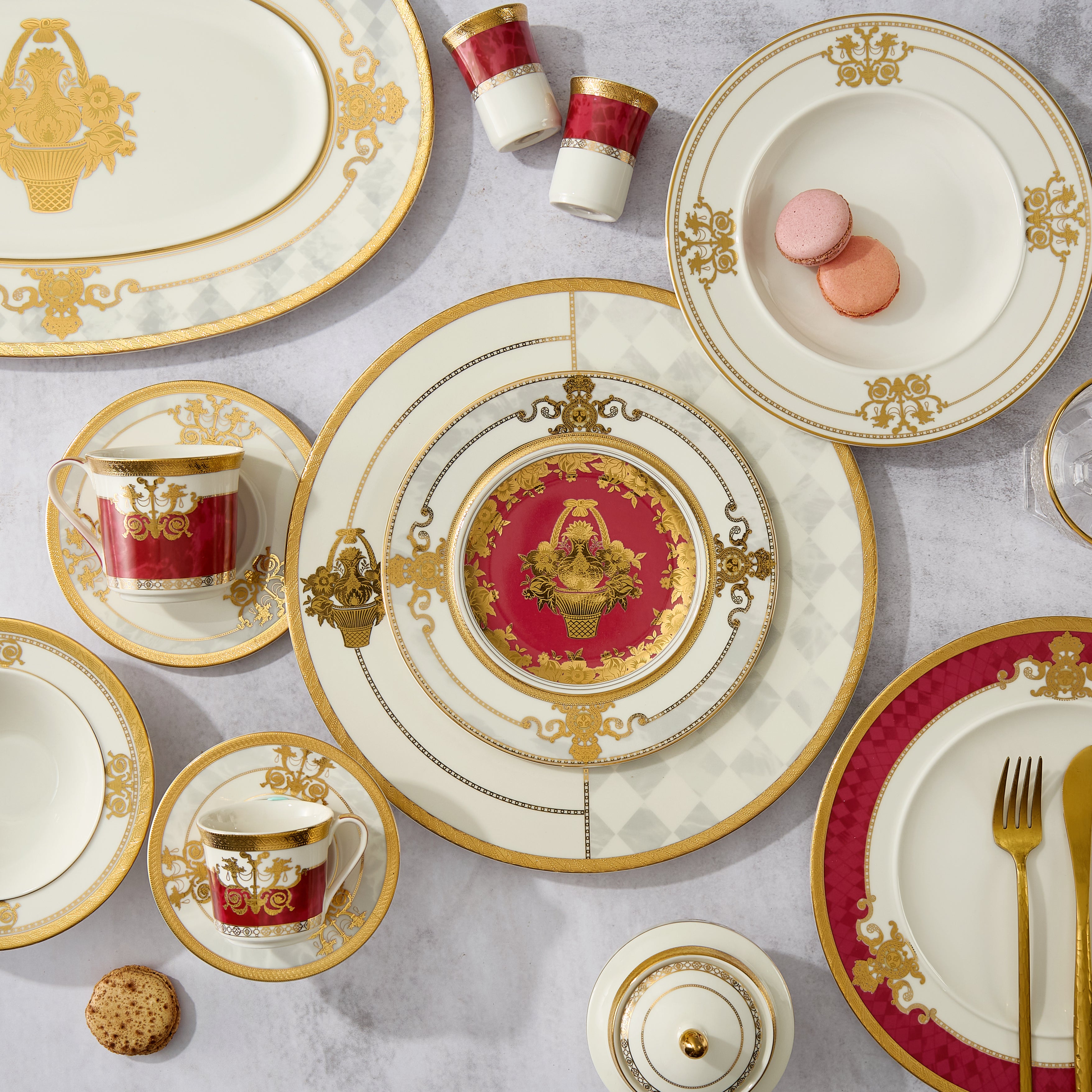 Versailles - 110 Pieces - Fathy Mahmoud Porcelain 