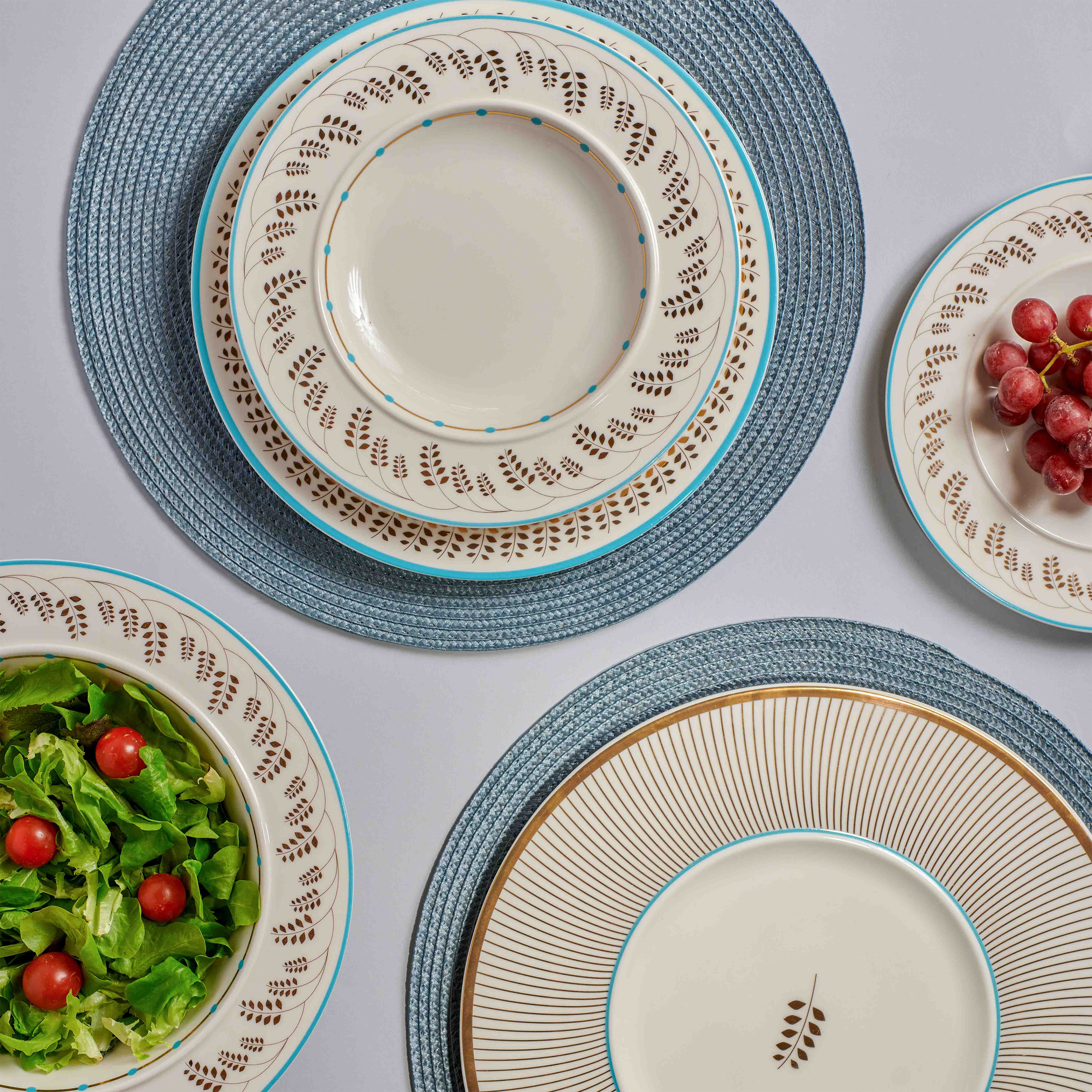 Flowing Wheat - 62 Pc - Fathy Mahmoud Porcelain 