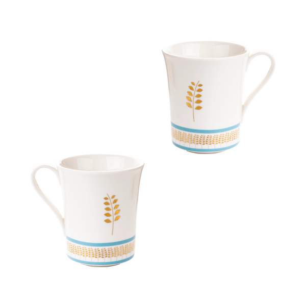 Flowing wheat mugs - 2 pieces
