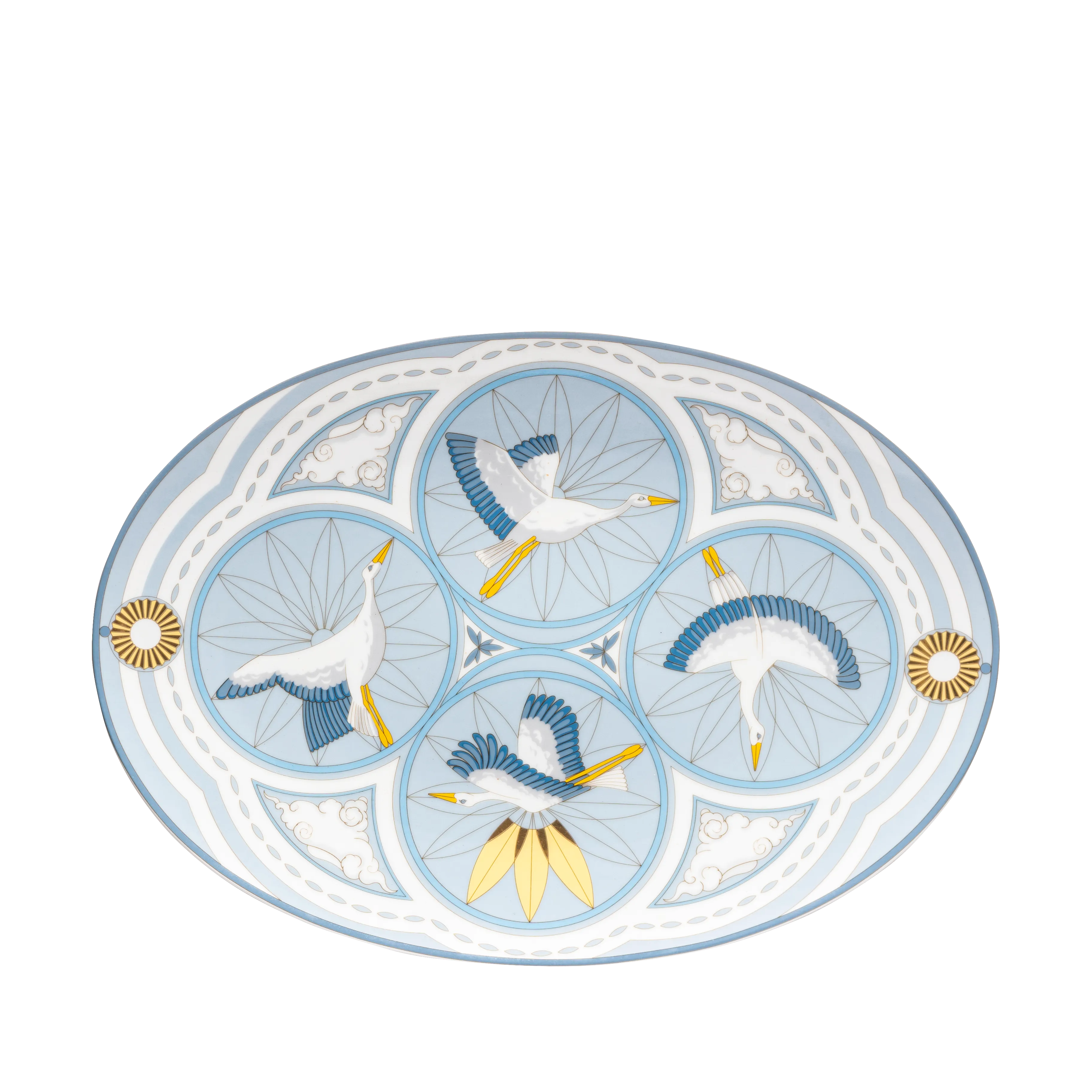 Flying stork - 45 pieces - Fathy Mahmoud Porcelain 