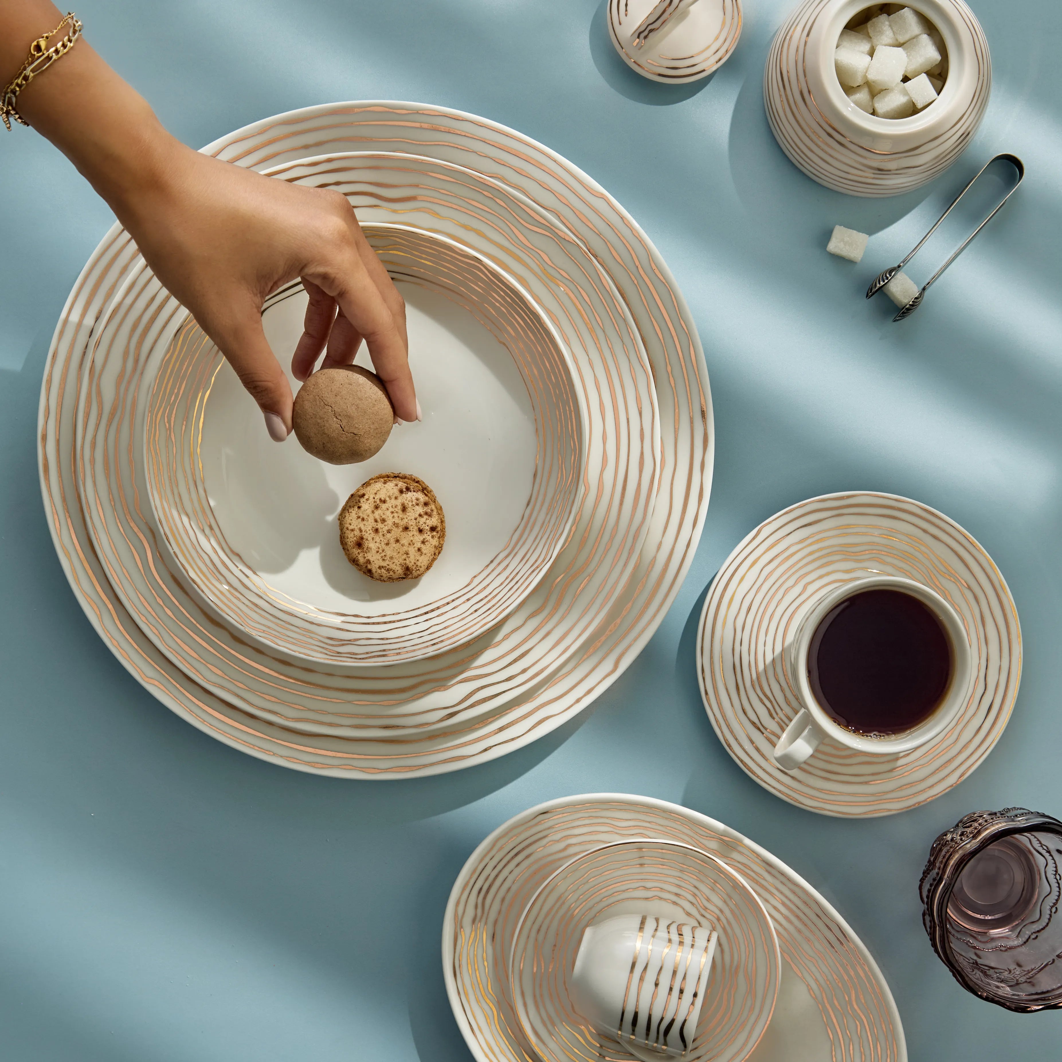 Golden Scratch - 62 Pc - Fathy Mahmoud Porcelain 