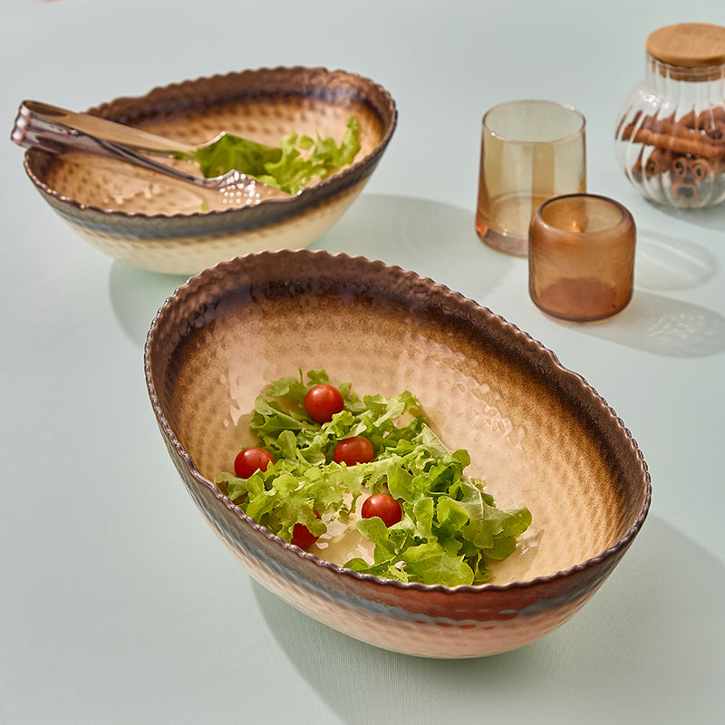 Golf Bowl Hazelnut - Large - Fathy Mahmoud Porcelain 