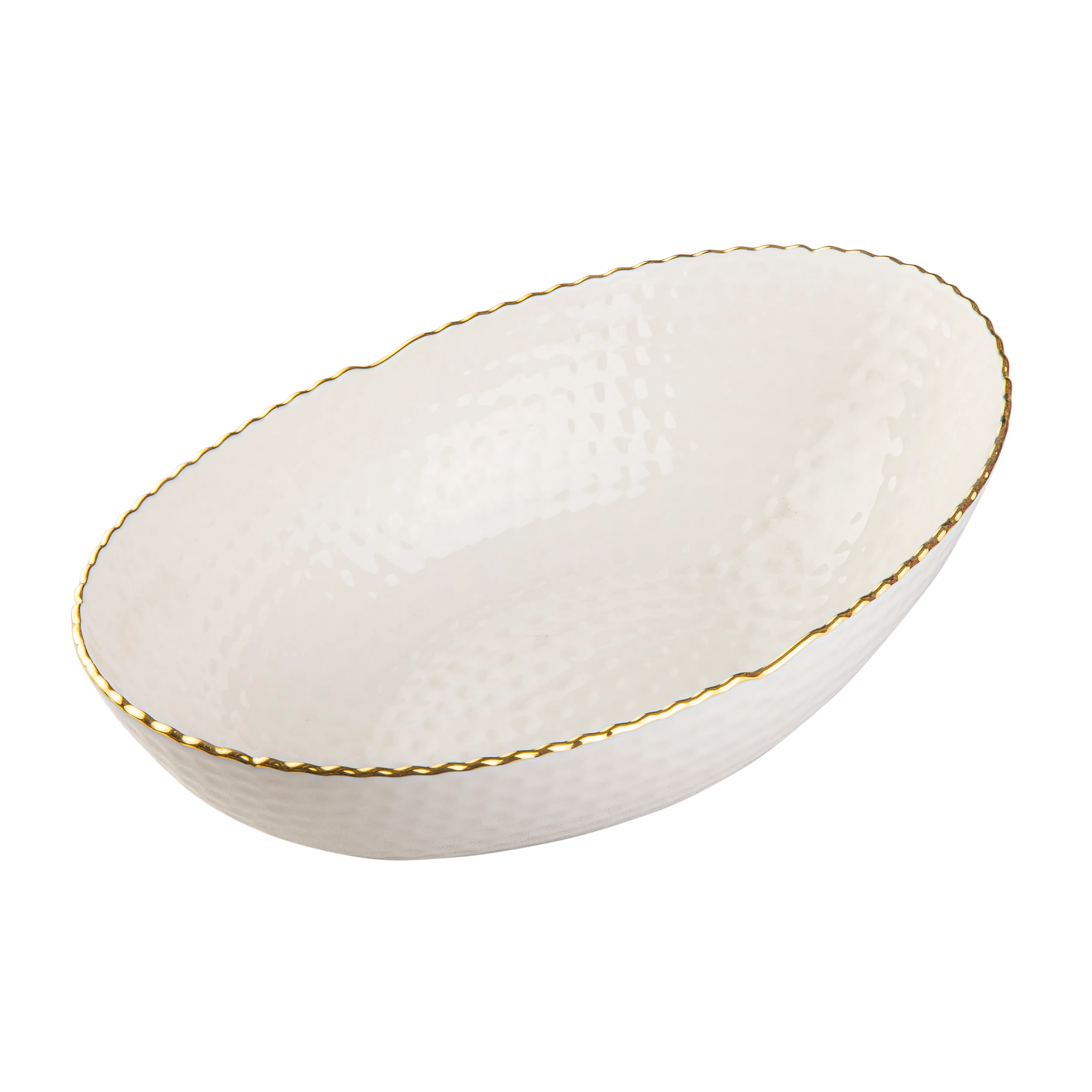Golf Bowl White - Large - Fathy Mahmoud Porcelain 