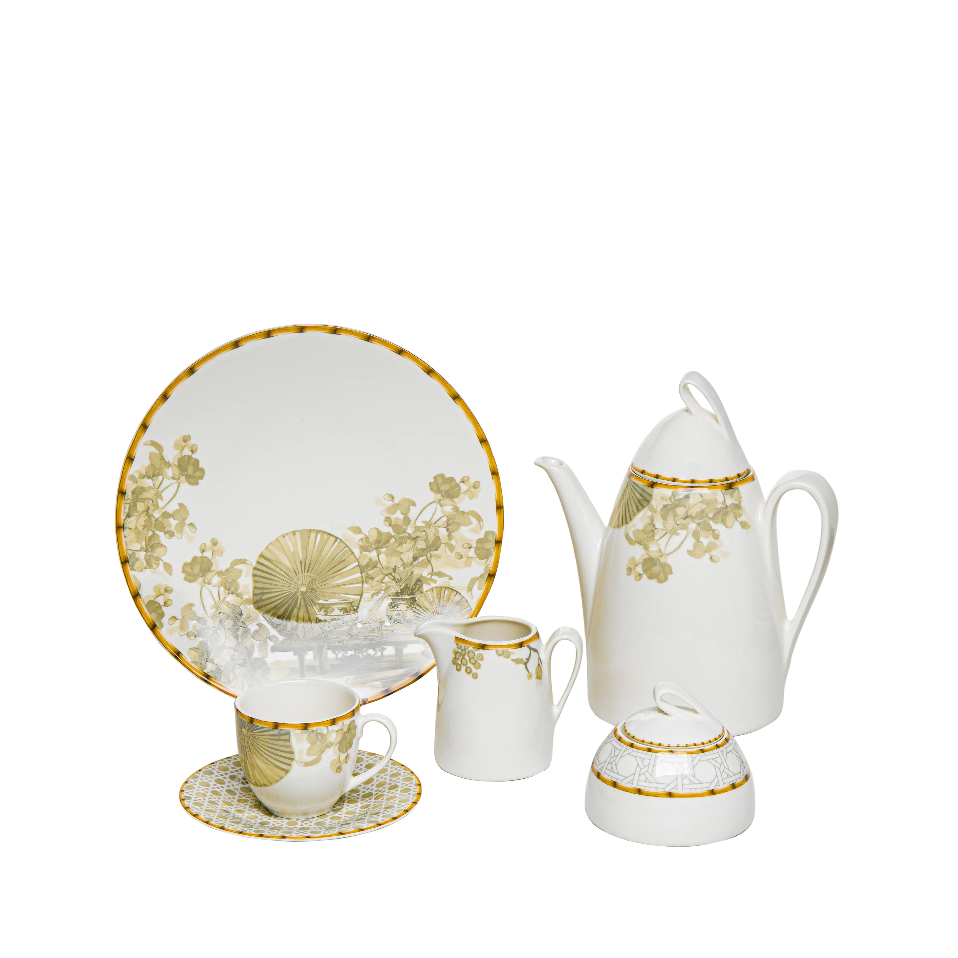 Green Bamboo - 24 PC - Fathy Mahmoud Porcelain 
