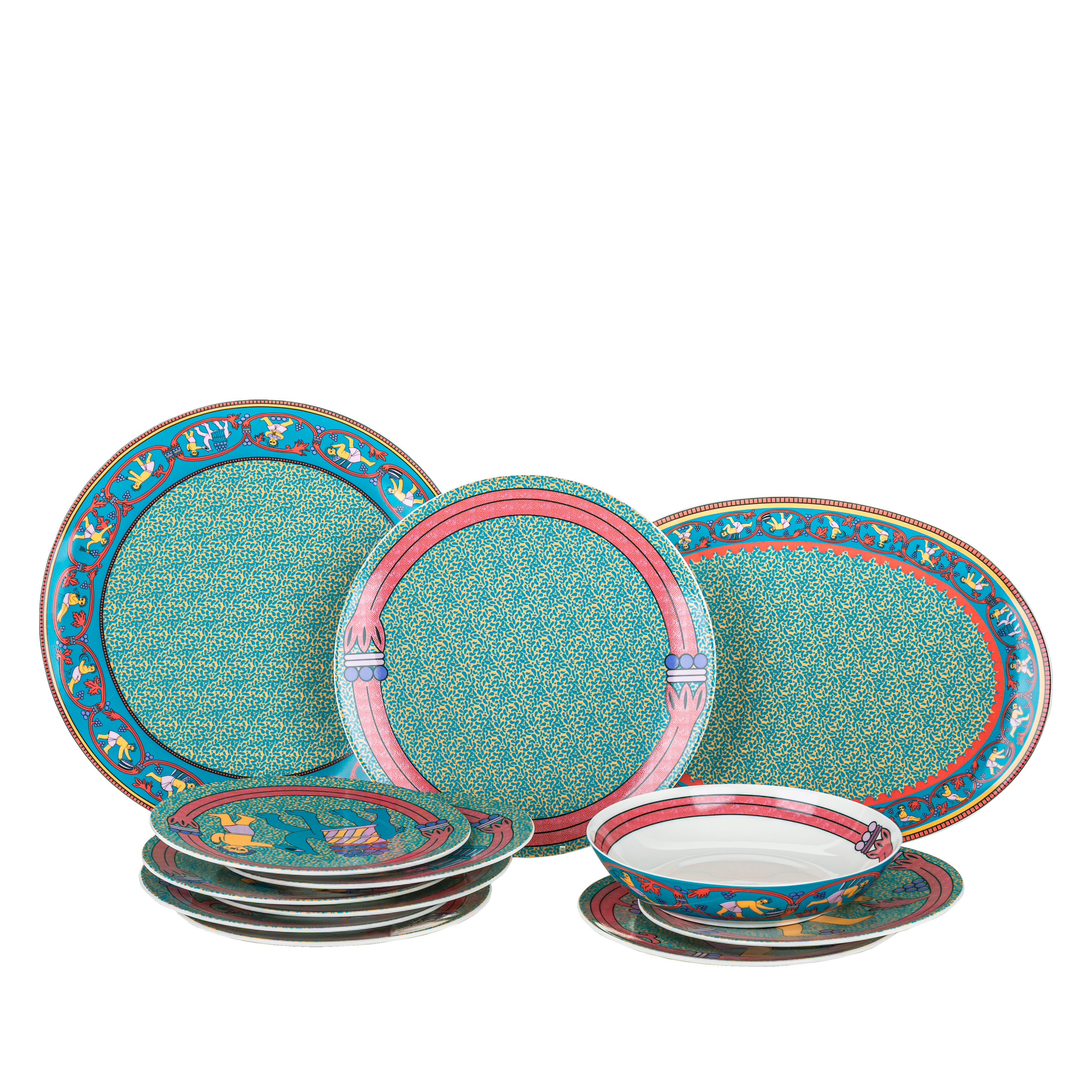 Harvest of the grapes - 26 pieces - Fathy Mahmoud Porcelain 