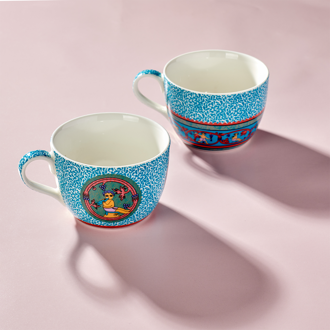 Harvest of the grapes - 2 pieces - Fathy Mahmoud Porcelain 