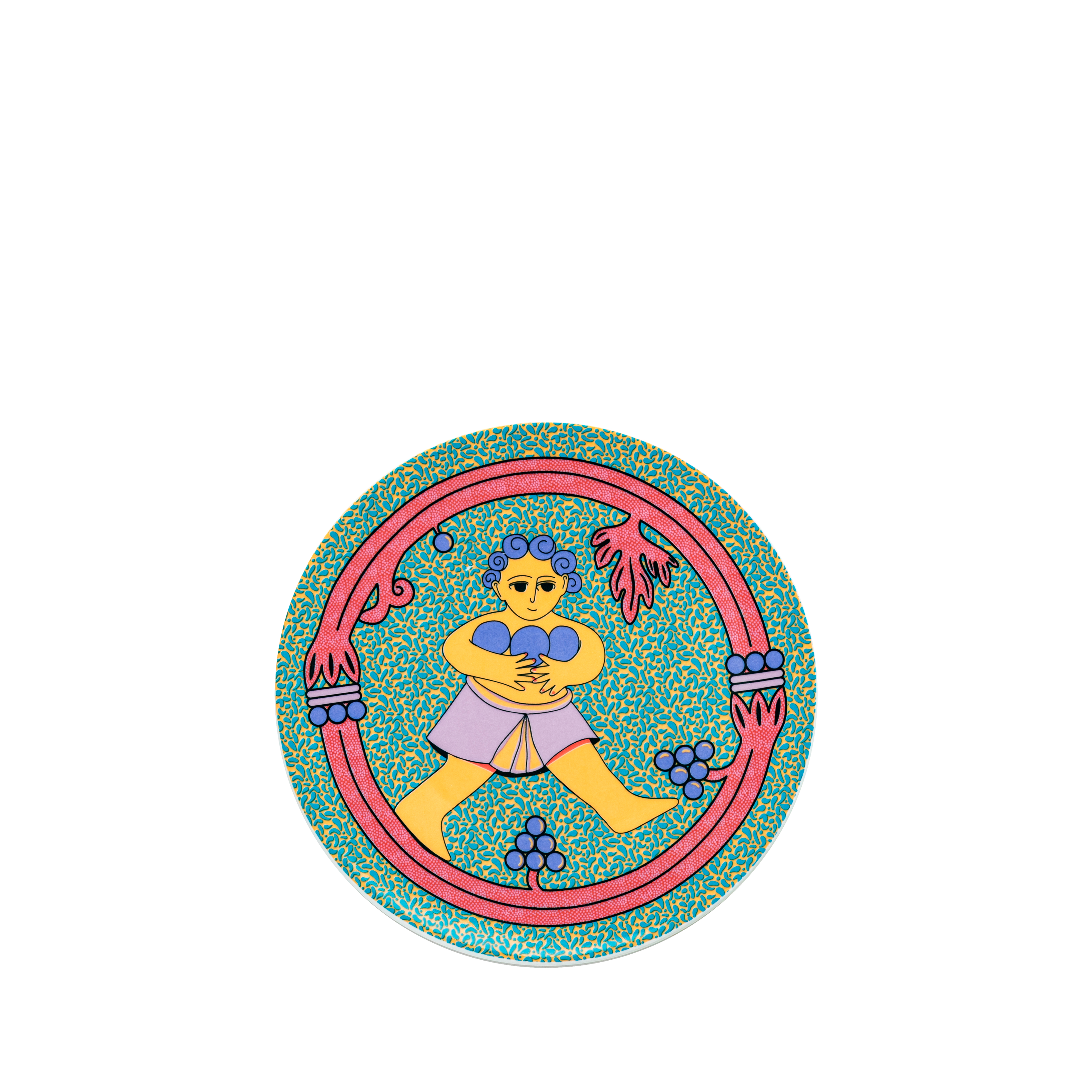 Harvest Of The Grapes Dessert SET - 9 Pcs - Fathy Mahmoud Porcelain 