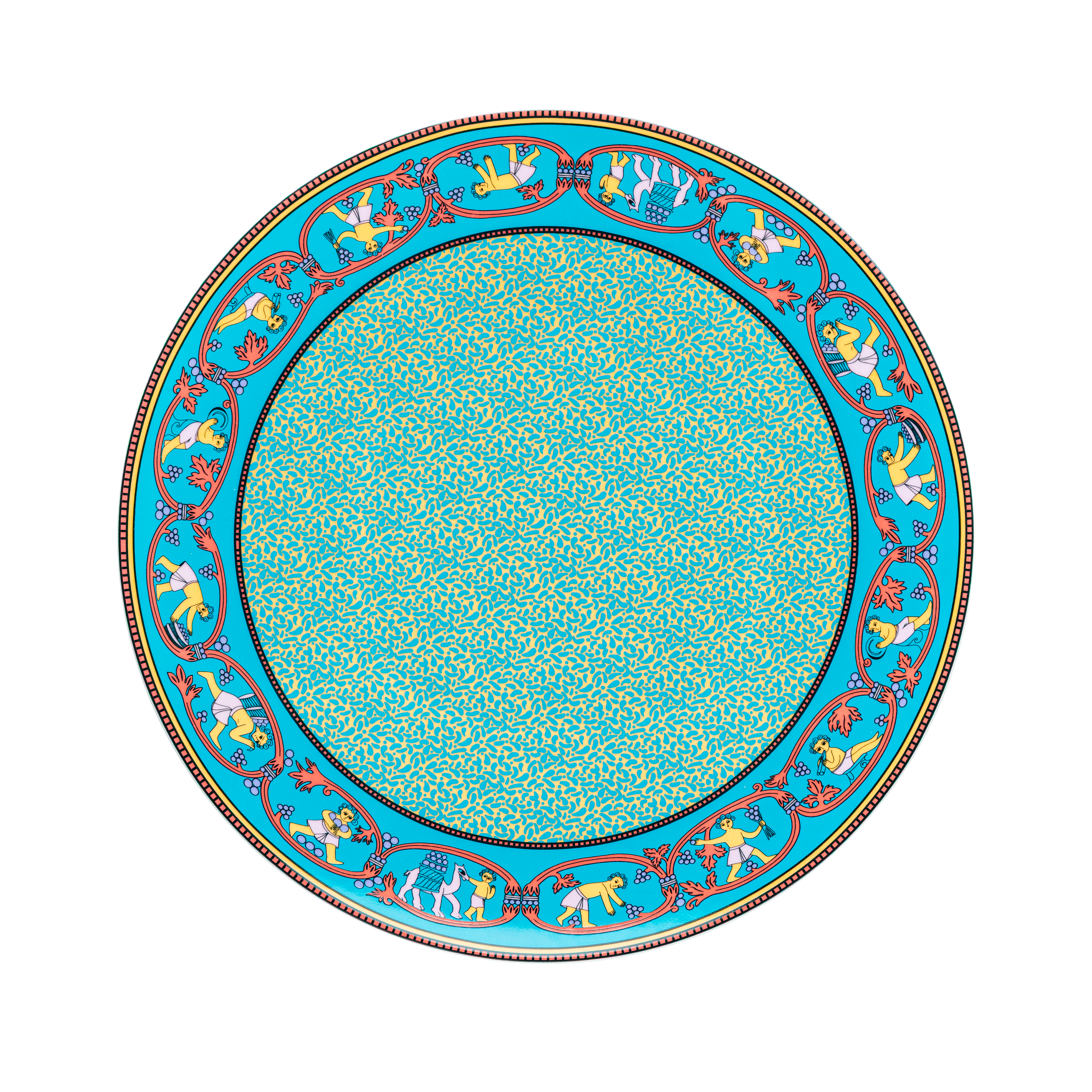 Harvest Of The Grapes Dessert SET - 9 Pcs - Fathy Mahmoud Porcelain 