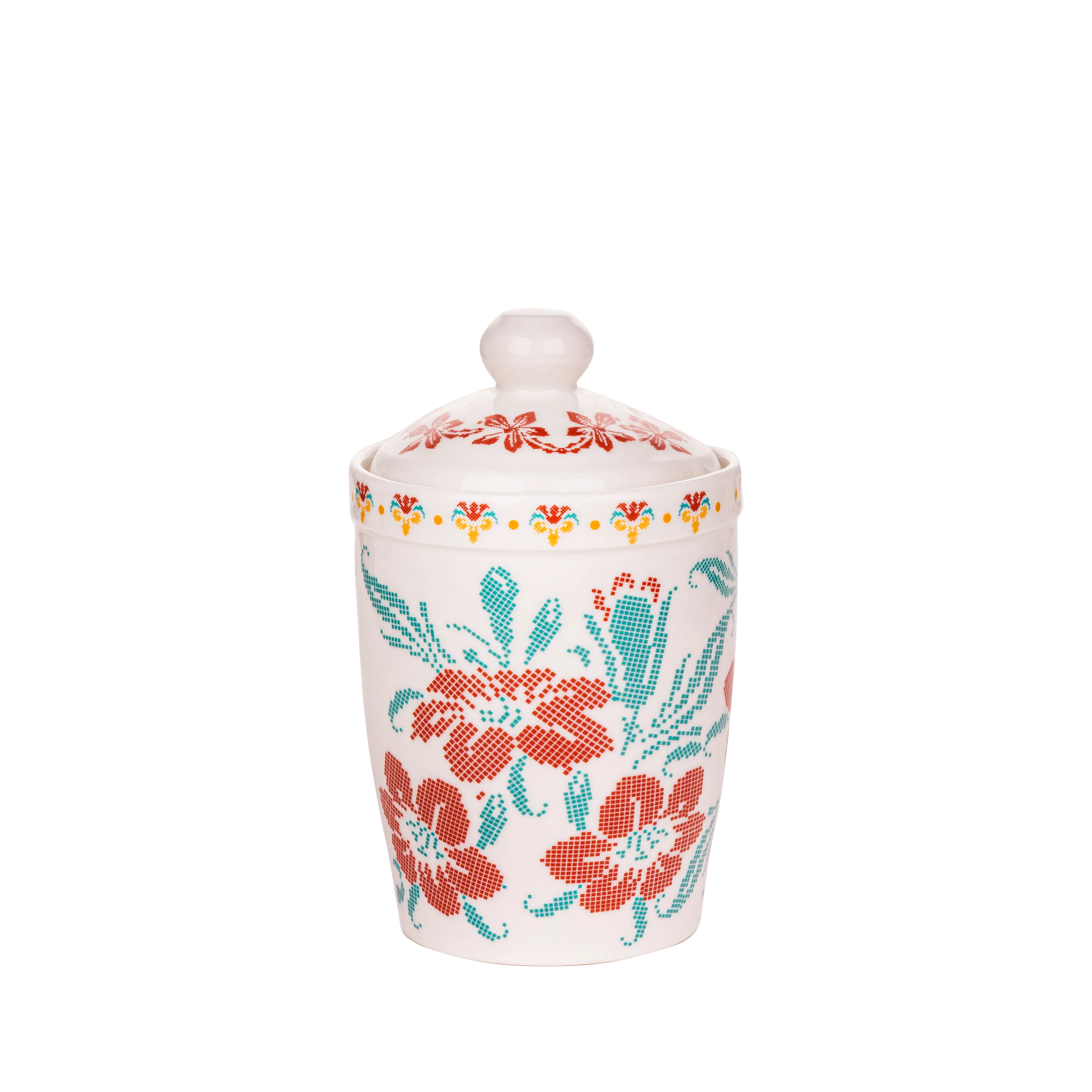 Hibiscus Cannister Set - Fathy Mahmoud Porcelain 