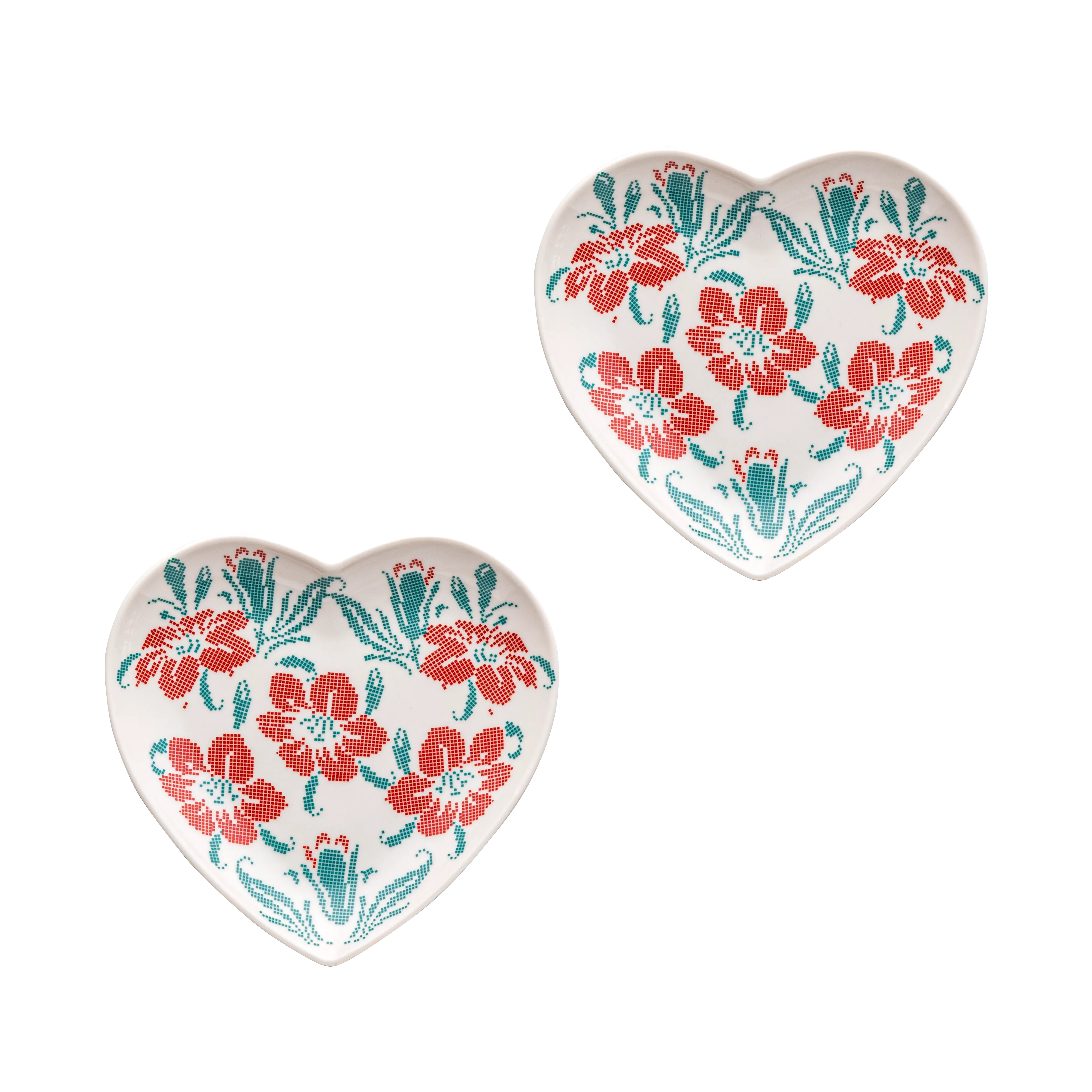 Hibiscus Dessert - 2 Pieces - Fathy Mahmoud Porcelain 