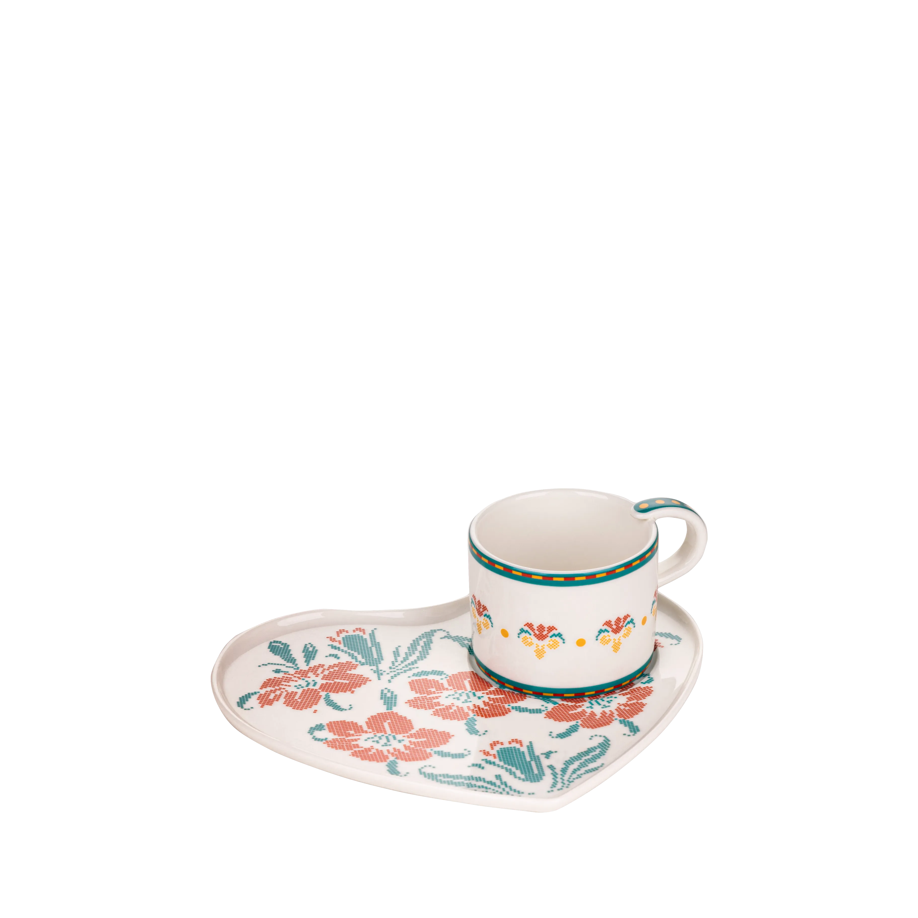 Hibiscus Tea Set - Fathy Mahmoud Porcelain 