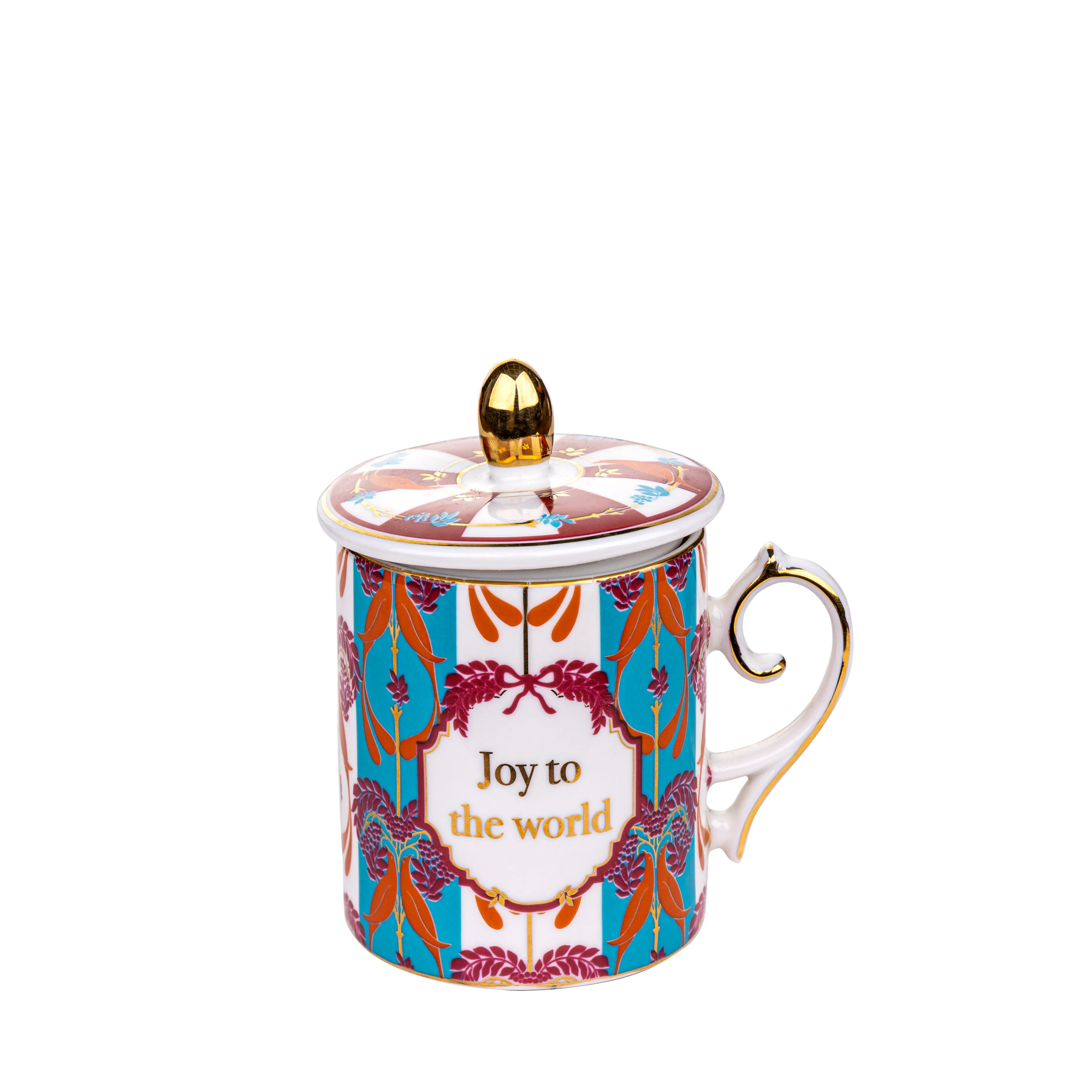 Joy to The World - Candle Mug - Fathy Mahmoud Porcelain 