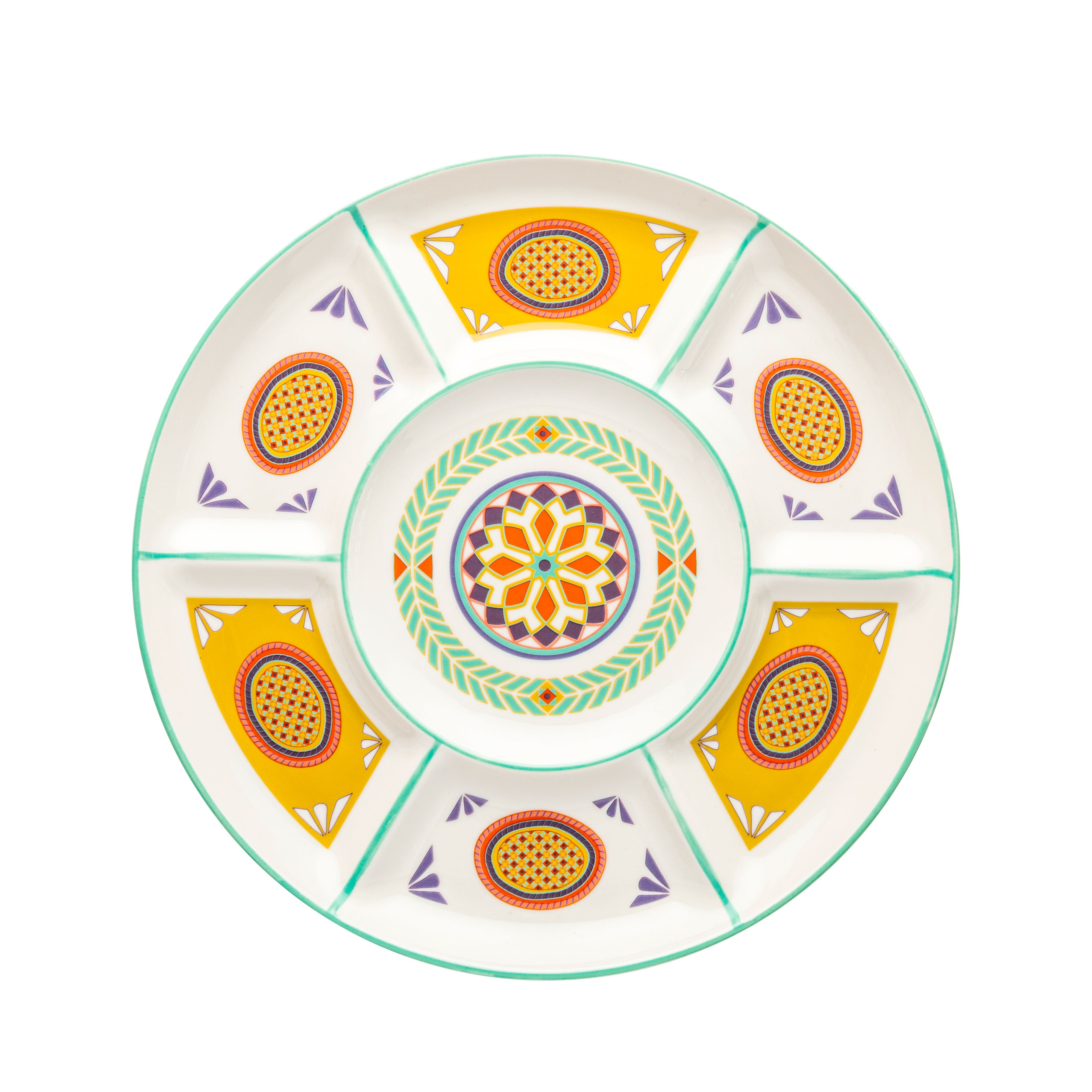 Khayameya nuts platter - Fathy Mahmoud Porcelain 