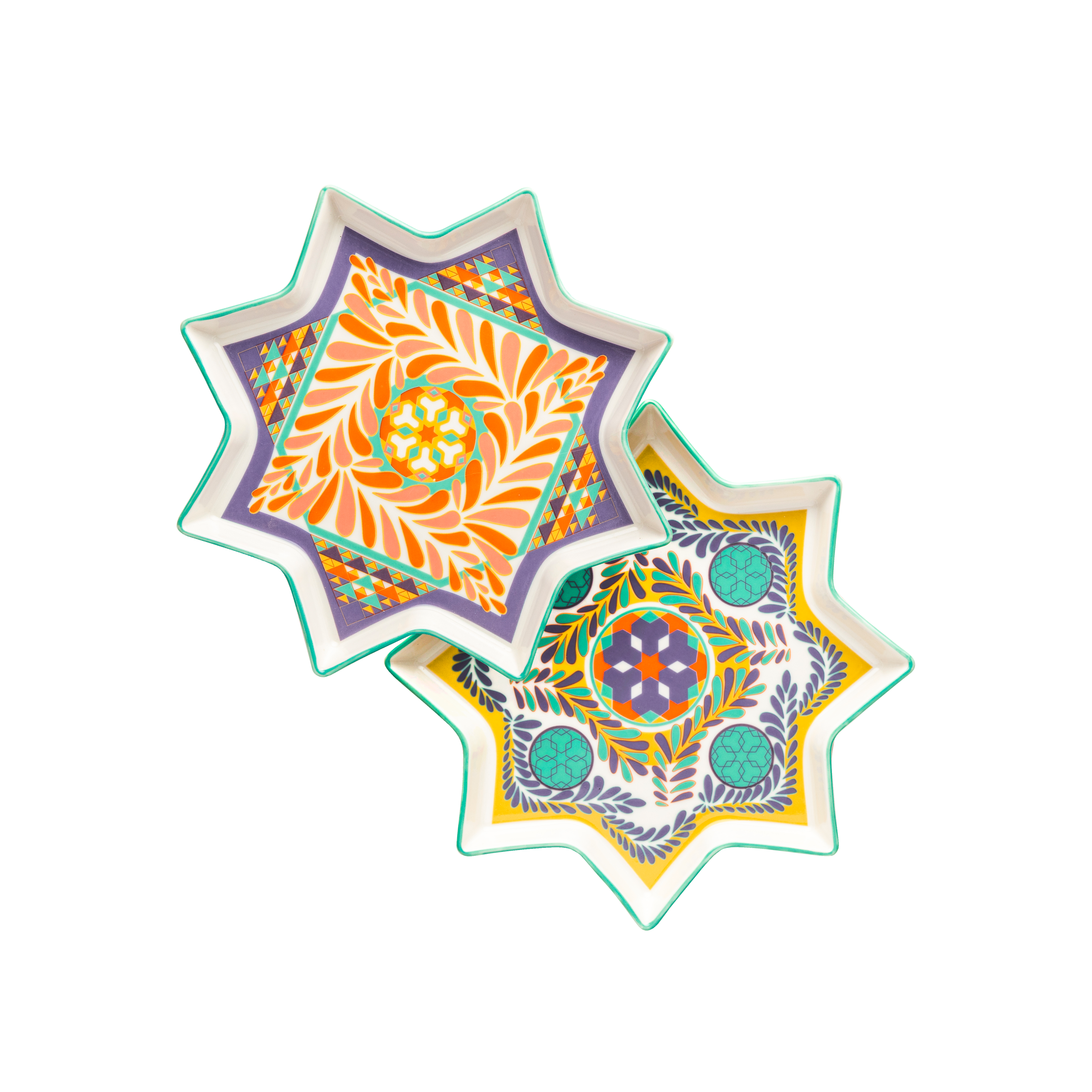 Khayameya serving platters - 2 pieces - Fathy Mahmoud Porcelain 